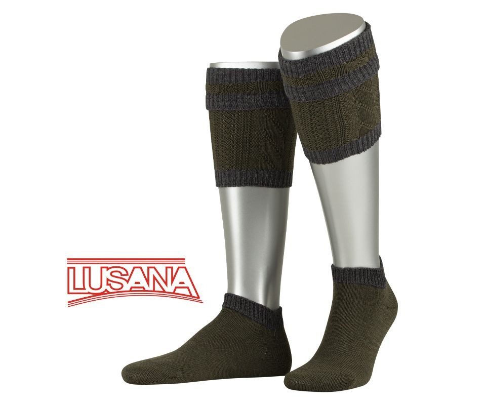Lusana Trachtensocken 2-teiliges Loferl-Set - jägeroliv/d.grau günstig online kaufen