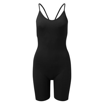 AFAZ New Trading UG Playsuit Jumpsuit Damen Kurzer, enger, sexy, ärmelloser Yoga-Strampler