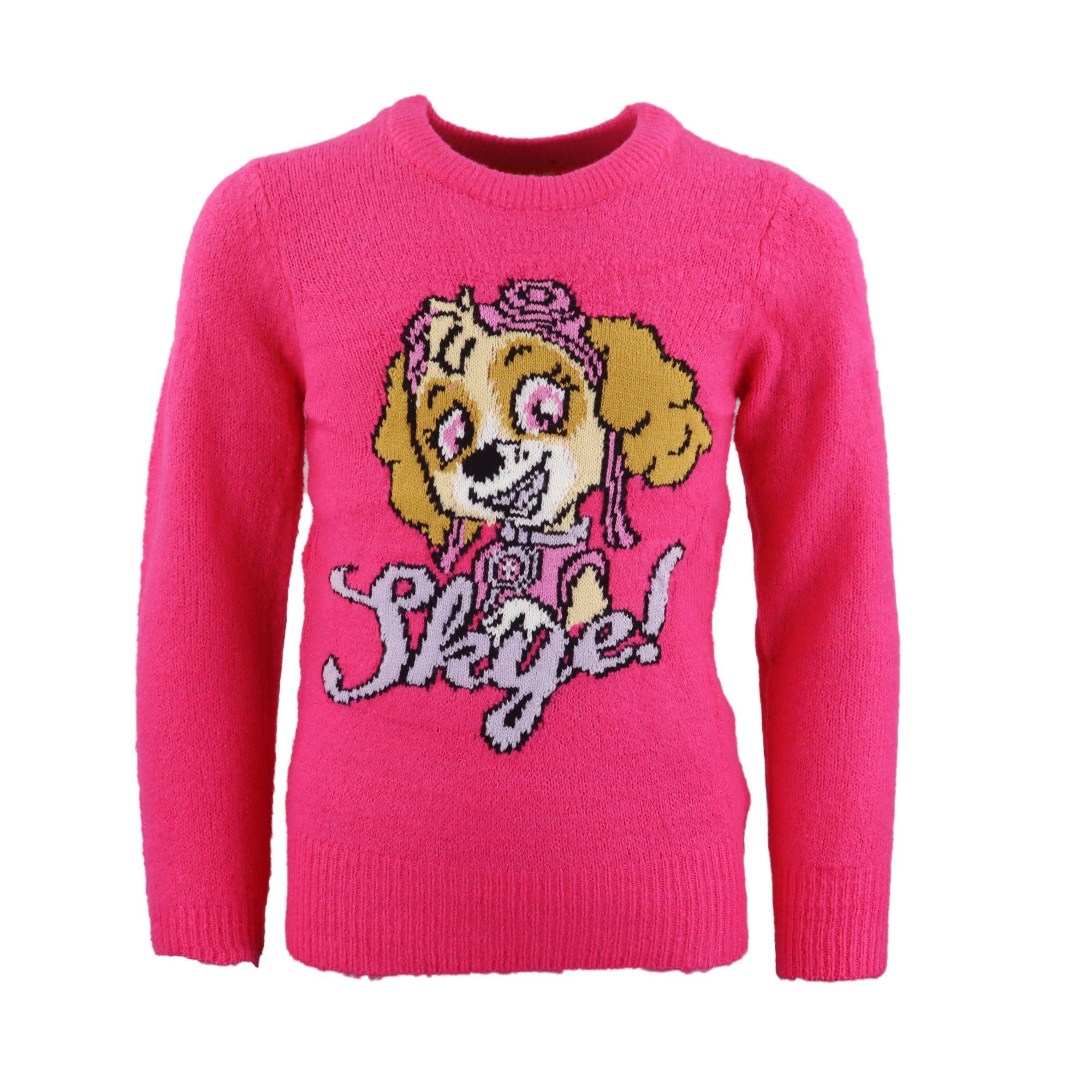 PAW PATROL Strickpullover Mädchen Skye bis Pullover 128 Gr. Paw Kinder 98 Patrol