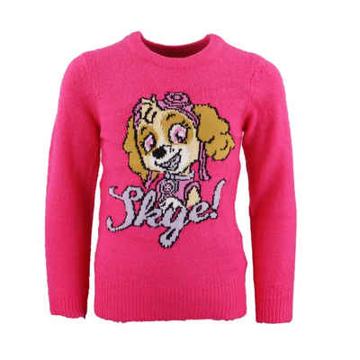 PAW PATROL Strickpullover Paw Patrol Skye Kinder Mädchen Pullover Gr. 98 bis 128