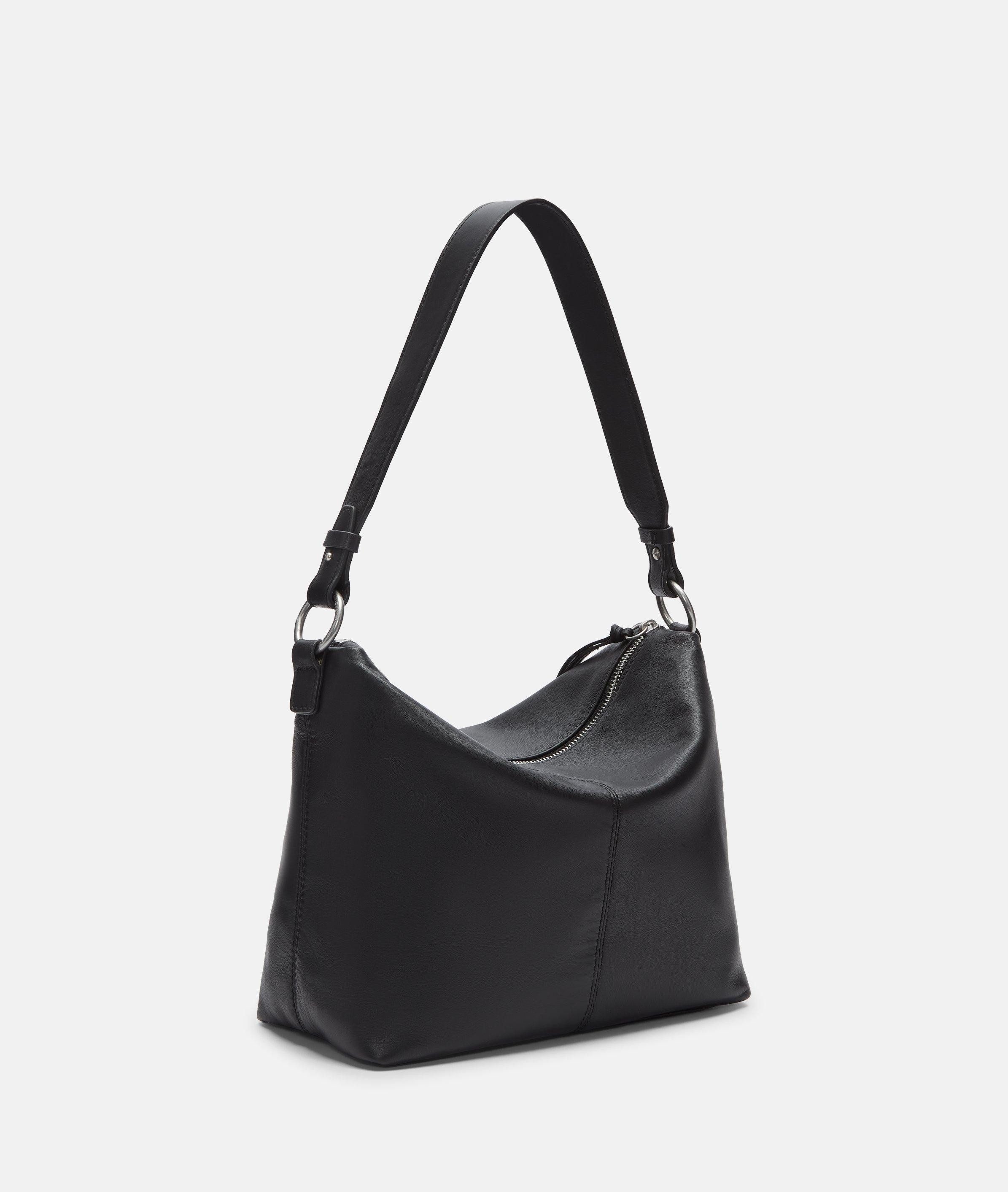 Liebeskind Berlin Schultertasche Hobo, Handliche Tasche aus weichem Schafsnappaleder