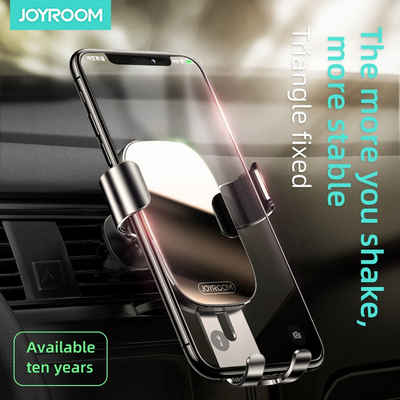 JOYROOM Universal Smartphone Handy-Halterung Automatik Clamp Halter Auto Handy-Halterung, (bis 7,20 Zoll, Packung, 2-tlg., 2-tlg, KFZ Handyhalterung für Lüftungsgitter PKW Handy schwarz)