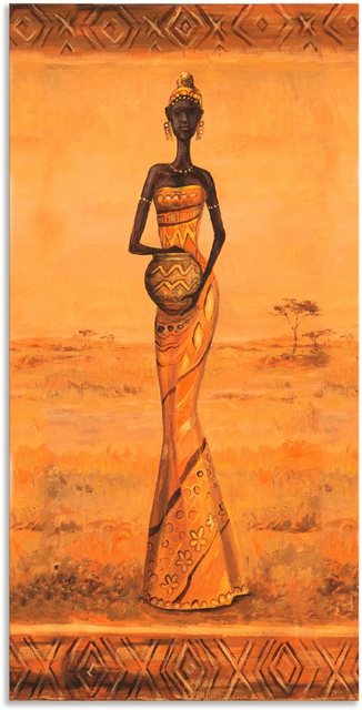 Artland Wandbild »Afrikanische Eleganz III«, Frau (1 Stück), in vielen Größen & Produktarten - Alubild / Outdoorbild für den Außenbereich, Leinwandbild, Poster, Wandaufkleber / Wandtattoo auch für Badezimmer geeignet-Otto