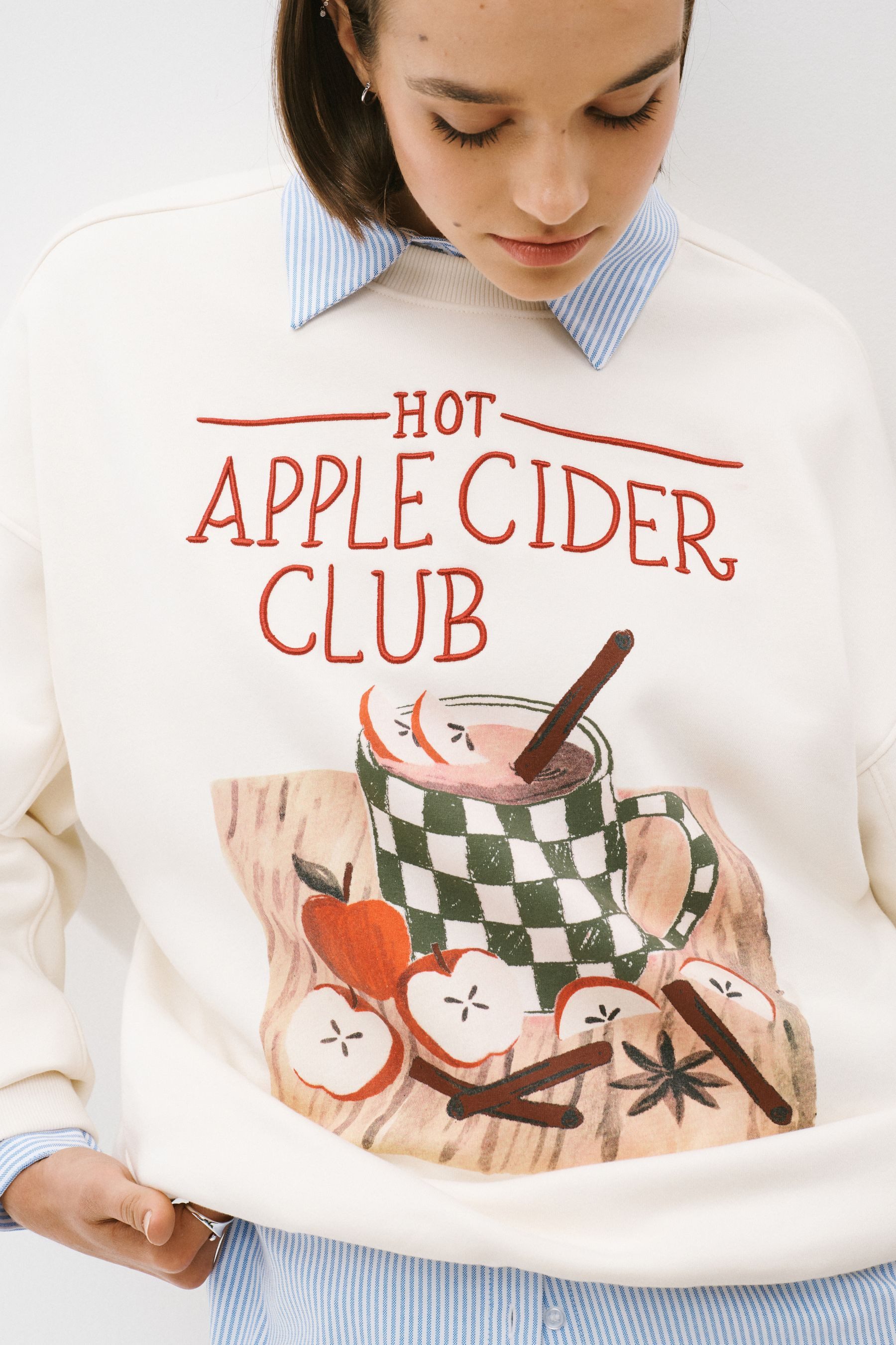 Next Sweater Sweatshirt mit Grafik „Cidre“ (1-tlg) – Bild 4 von 5