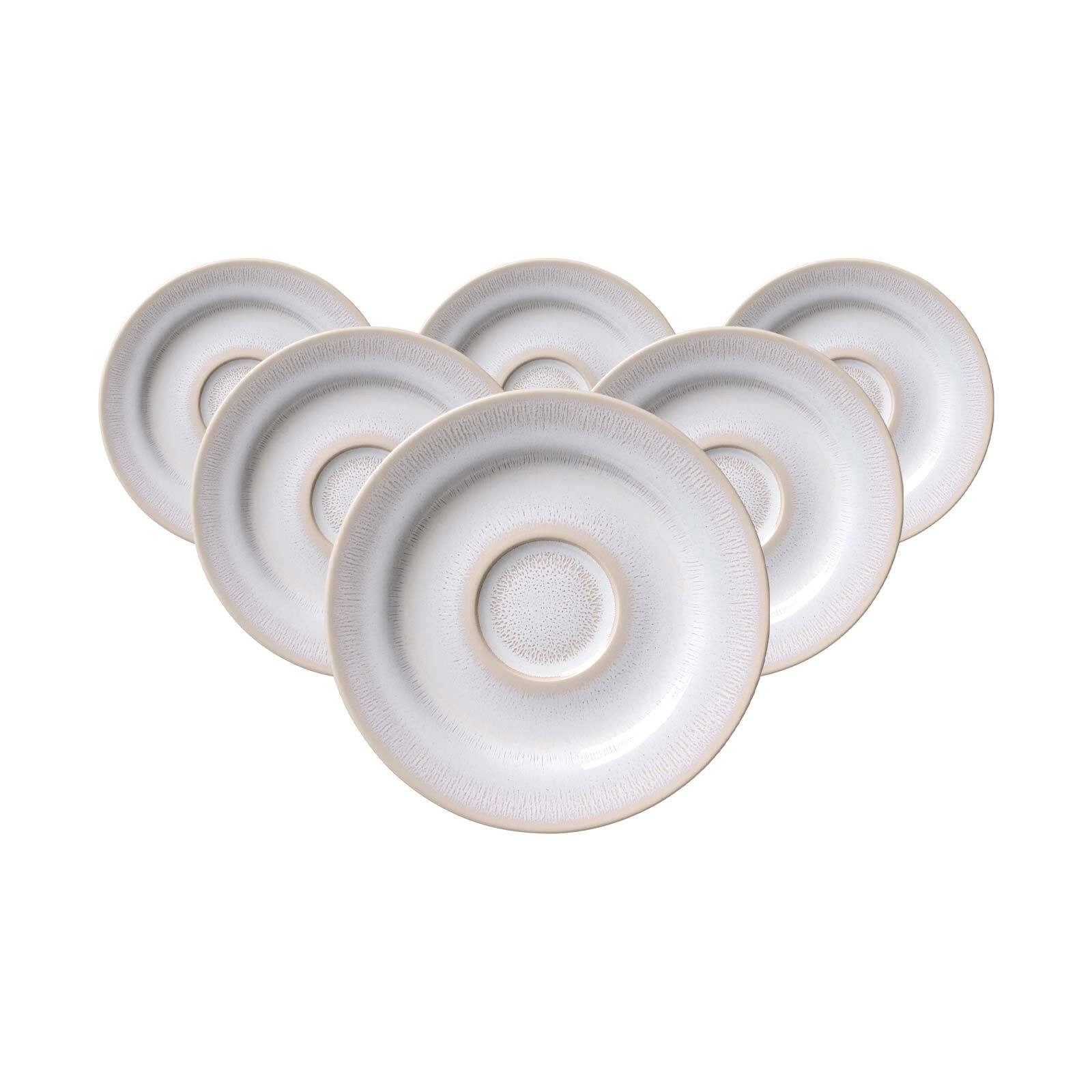 Ritzenhoff & Breker Untertasse Laredo Kaffeeuntertassen ø 15,5 cm 6er Set, (6 St)
