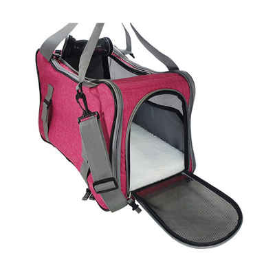 Nobby Tiertransporttasche Tasche Bone pink für Katzen