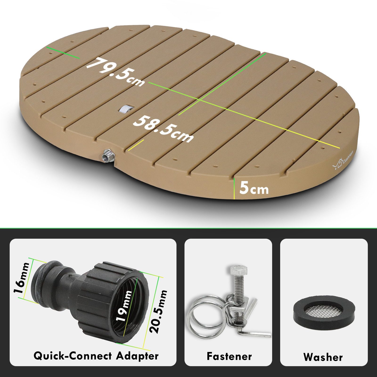 CCLIFE Gartendusche CCLIFE Gartendusche Aussendusche, Bodendusche günstig online kaufen