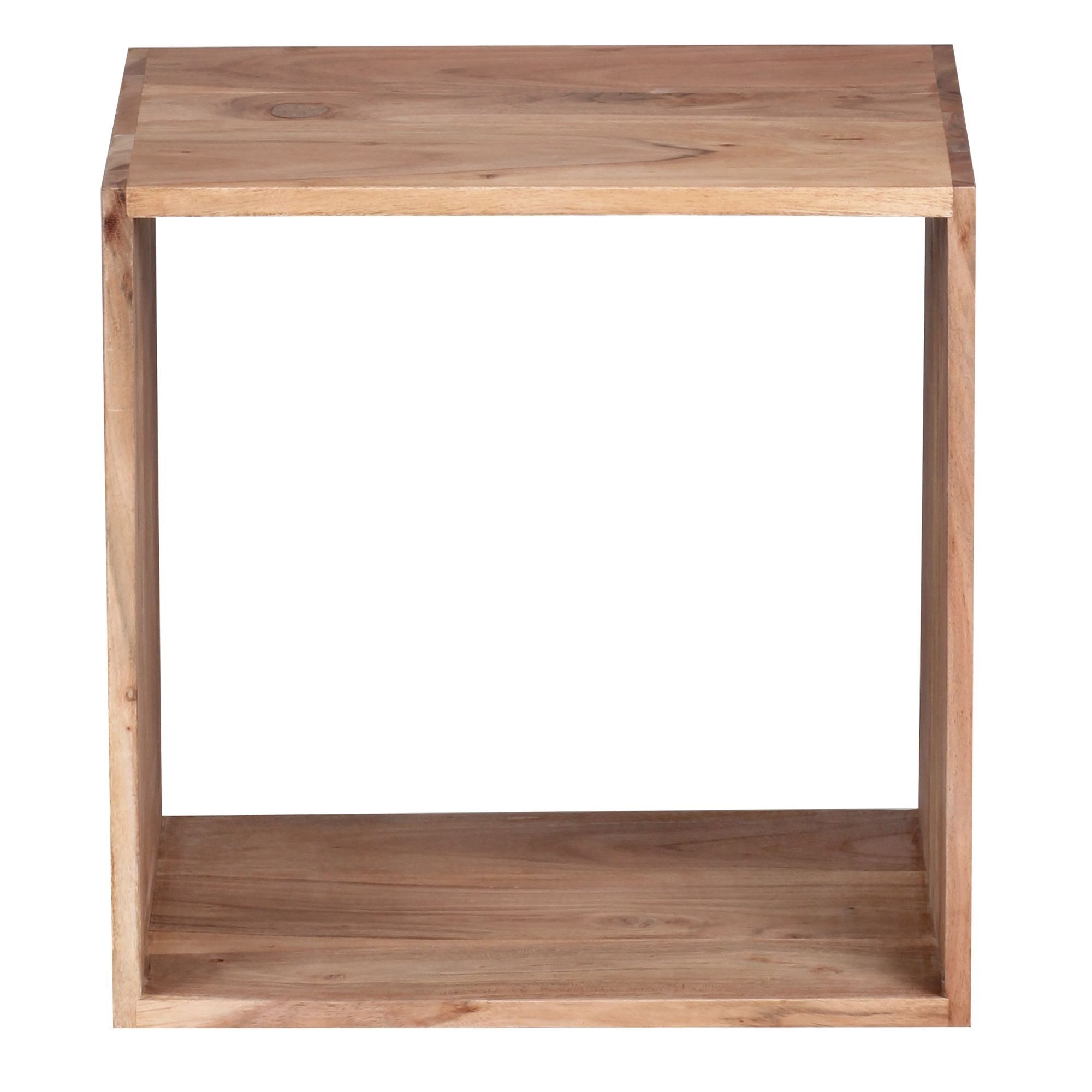 freiraum Regalwürfel Regalwürfel >MUMBAI< in Akazie, Massivholz - 43x43x33cm (BxHxT), in Akazie, Massivholz - 43x43x33cm (BxHxT)