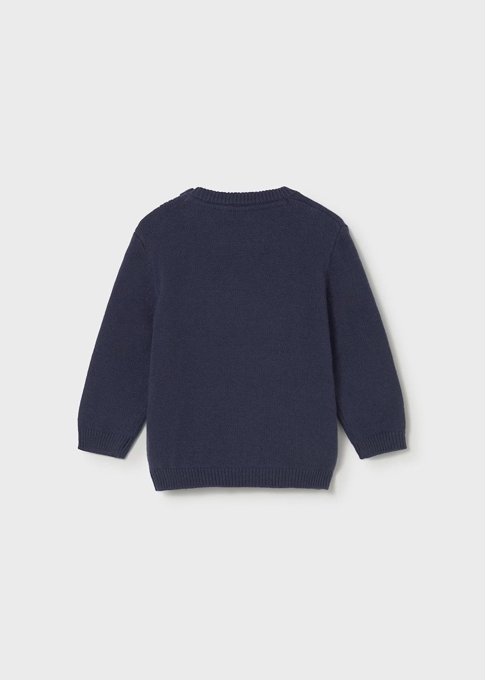 Mayoral Rundhalspullover Pullover Bärchen mit Bauchtasche in blau– Baby (234160)