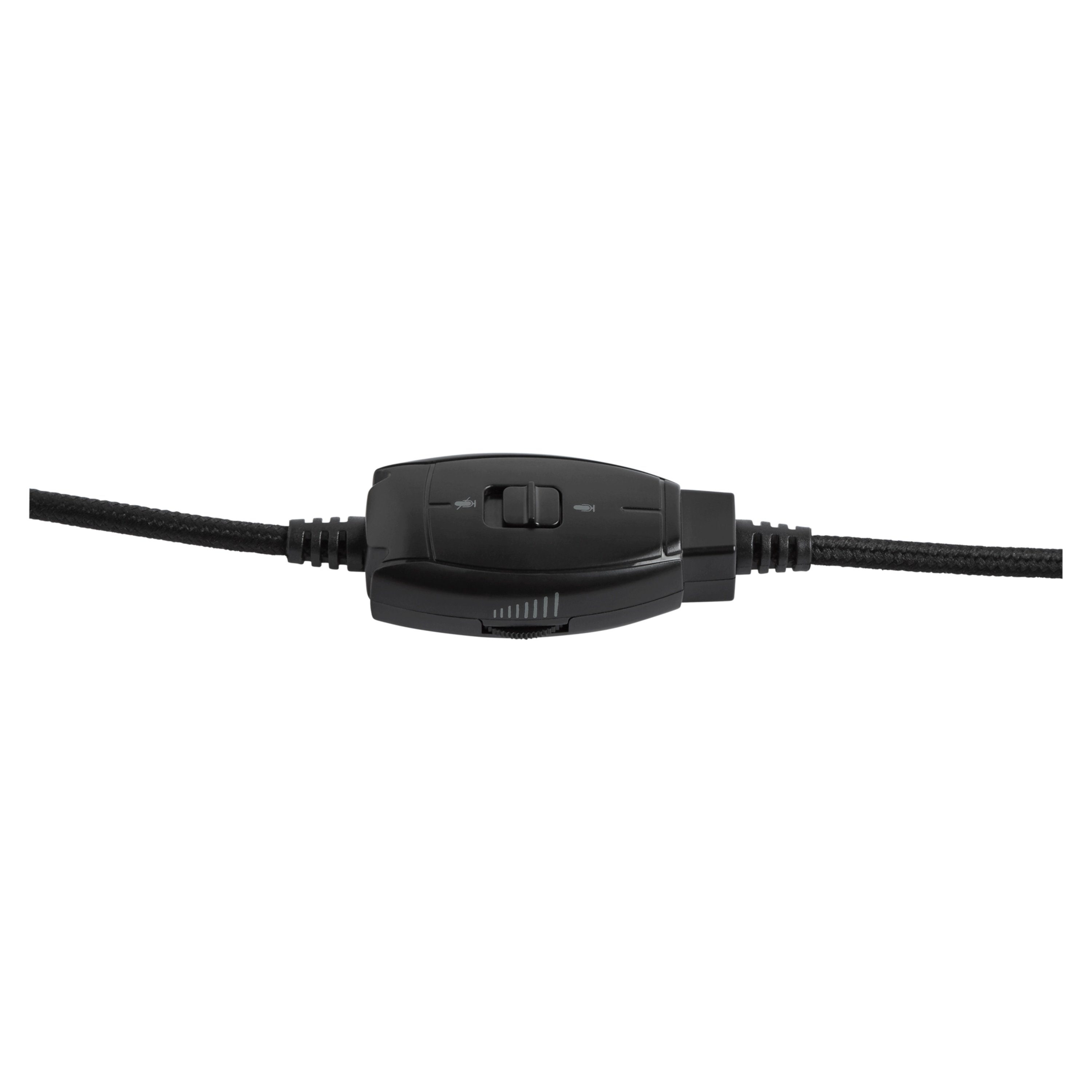 Ergonomisch, Medion® Stereo E83265 USB Mikrofon, Kopfhörer (EIN/AUS-Schalter, Plug&Play Lautstärkeregler Funktionstasten, Lautstärkeregler, Integriertes MD43265) Headset Erweiterte black