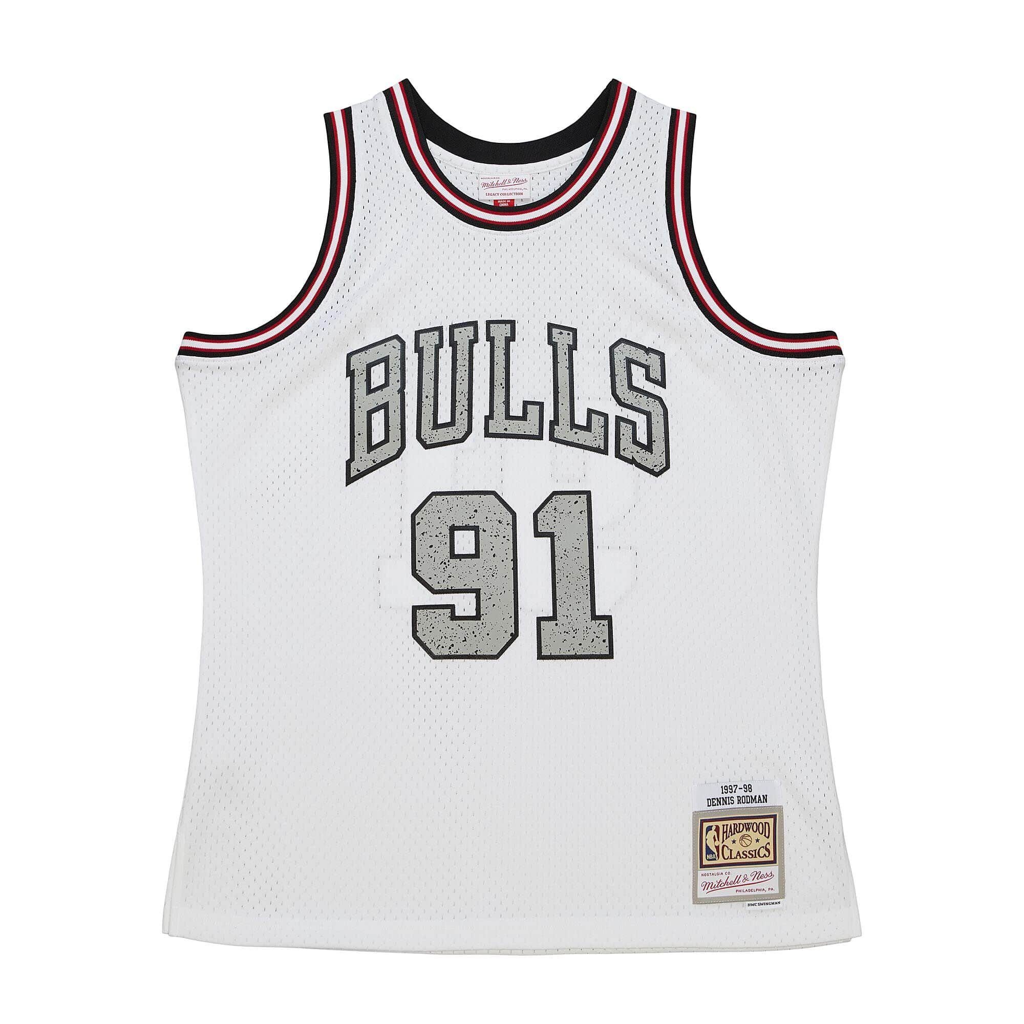 Mitchell & Ness Basketballtrikot Swingman Jersey Chicago Bulls CEMENT Dennis Rodman