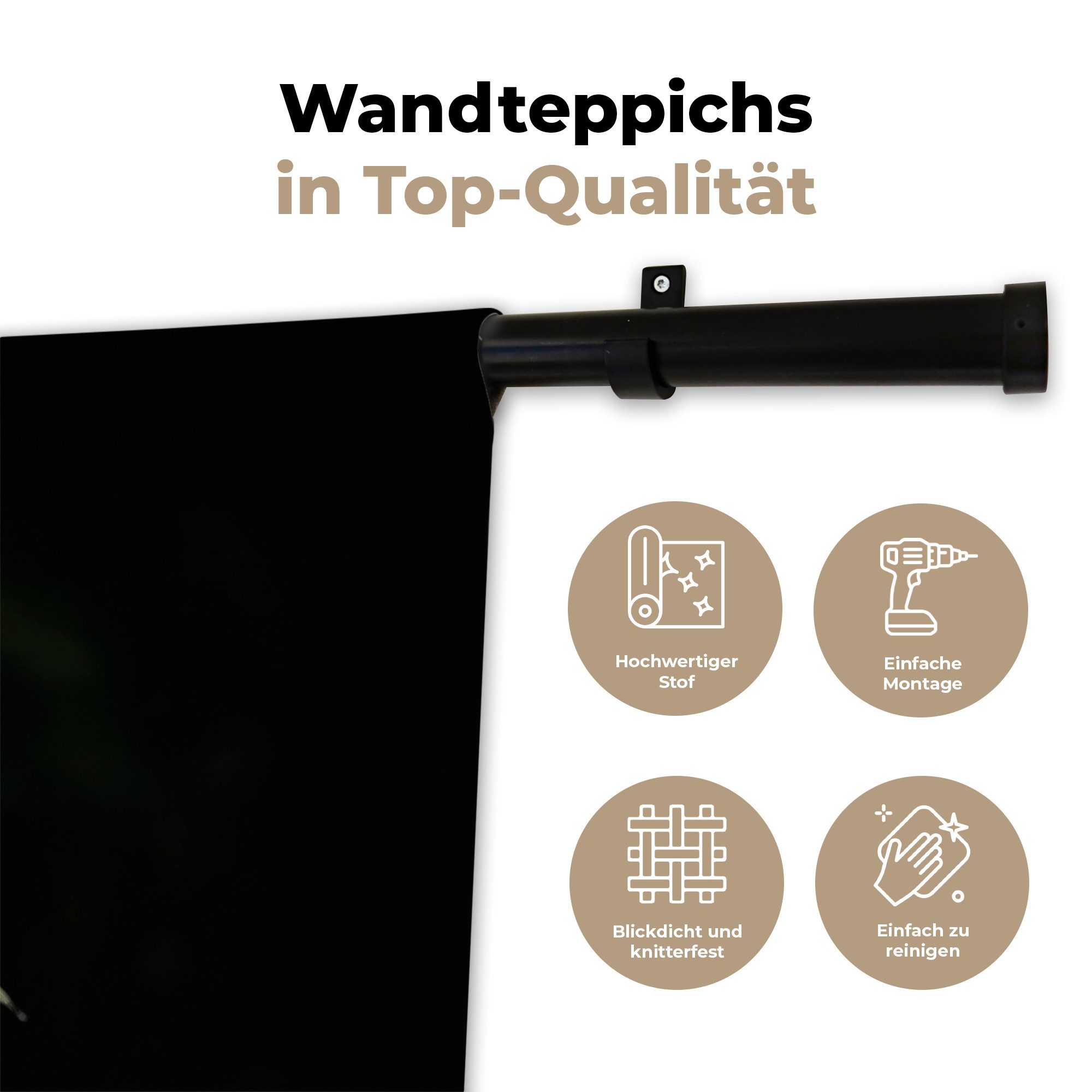 MuchoWow Wandteppich Sittich - Zweig - Blätter - Gelb, Rechteckig, Höhe: 3 mm, Wandteppich für Wohnzimmer, Schlafzimmer, 60x40 cm