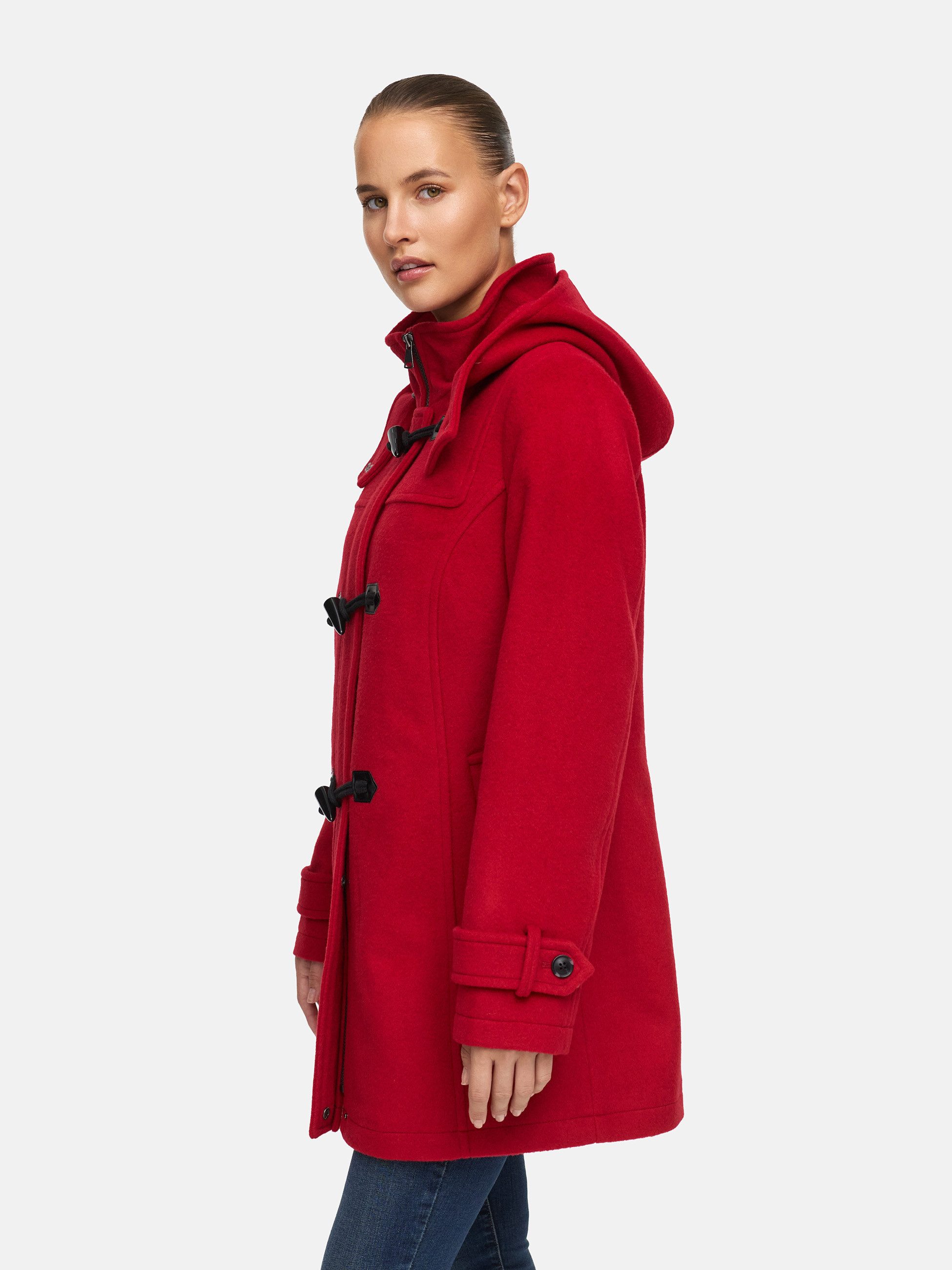 Manisa Dufflecoat mit abnehmbarer Kapuze und Knebelverschlüssen