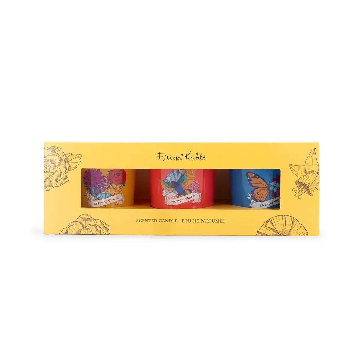 Frida Kahlo Duftkerze Frida Kahlo Duftkerze - La Belle vie, Exotic Jasmine 3er Set