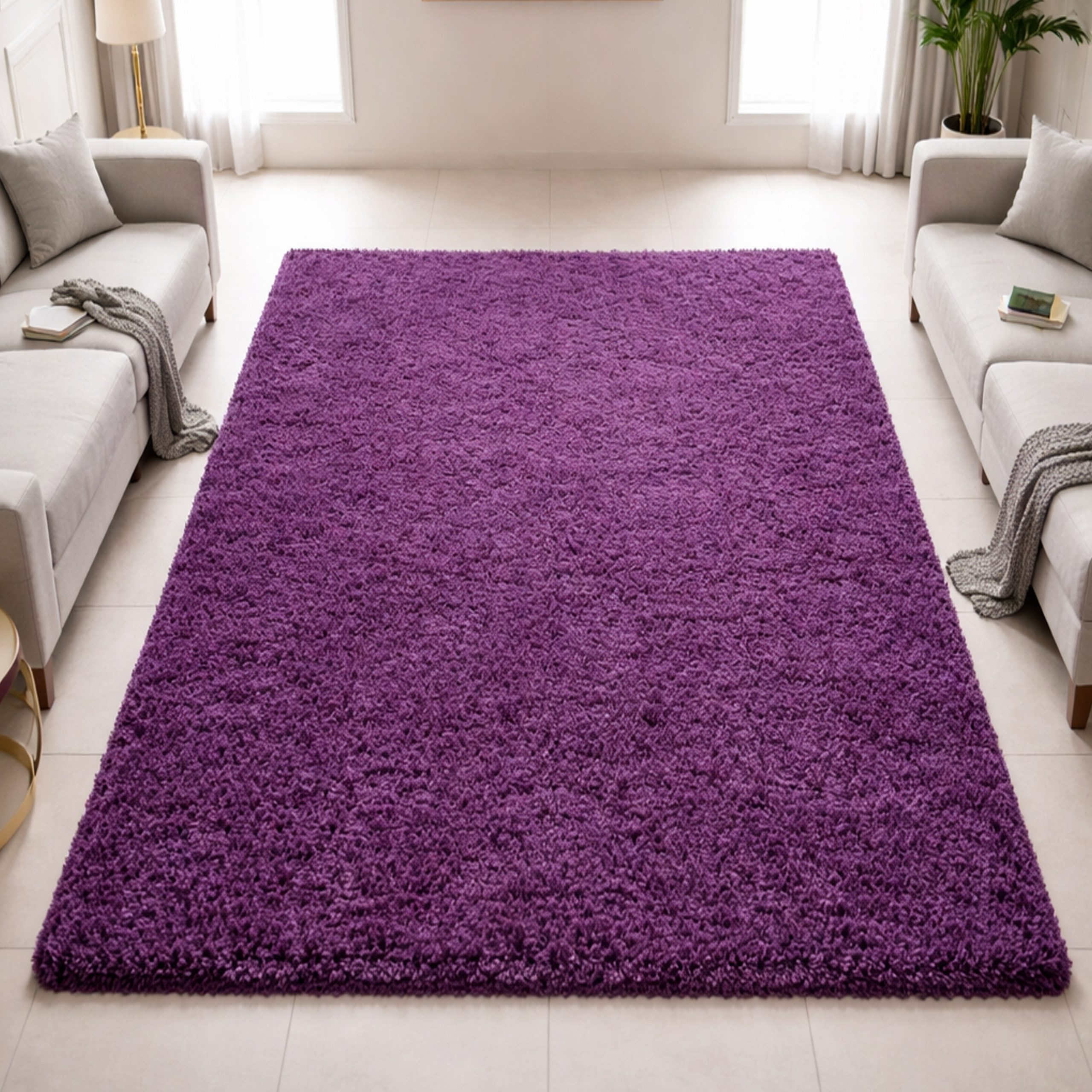 Carpetia Hochflor-Teppich Modernes Shaggy-Design, rechteckig, Höhe: 30 mm, weich, pflegeleicht, strapazierfähig