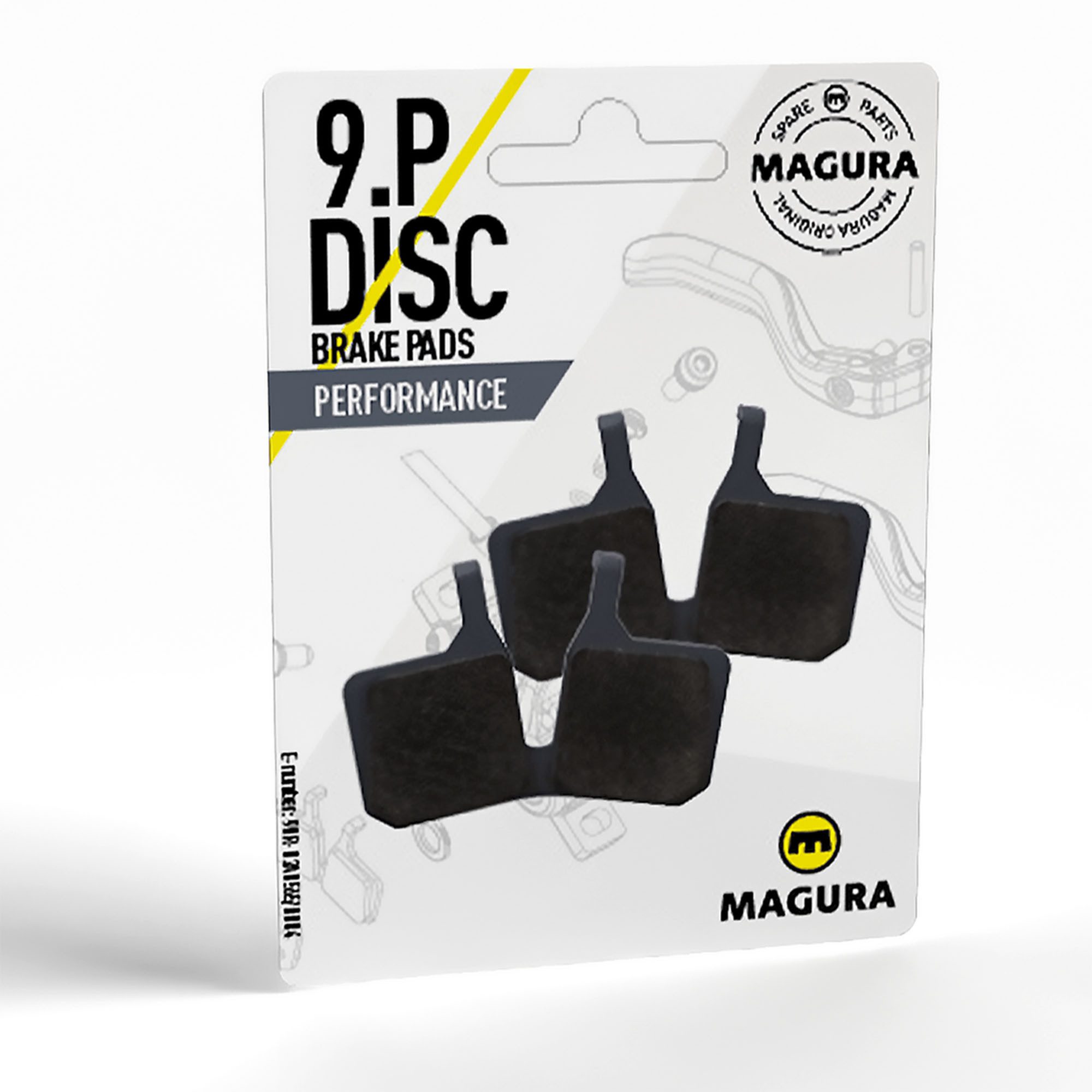 Magura Bremsschuh Performance (Paar, 2-St., 2 Stück), Bremsbeläge für Fahrrad Scheibenbremsen hydraulisch E-Bike Bremsbelag