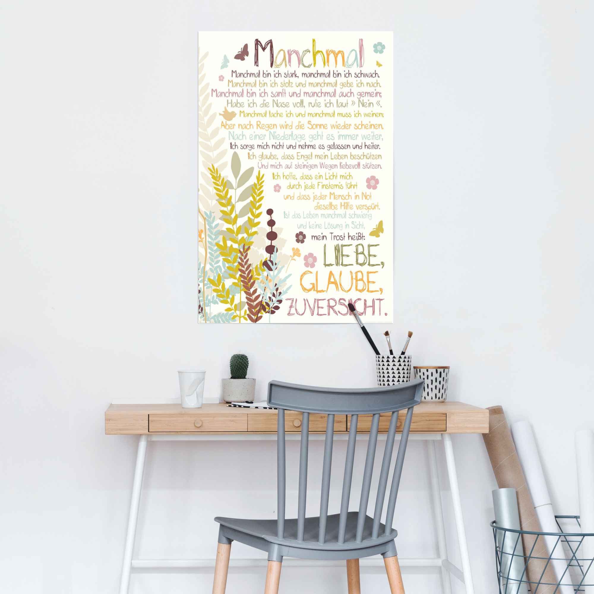 Reinders! Poster »Manchmal«, (1 Stück)-HomeTrends