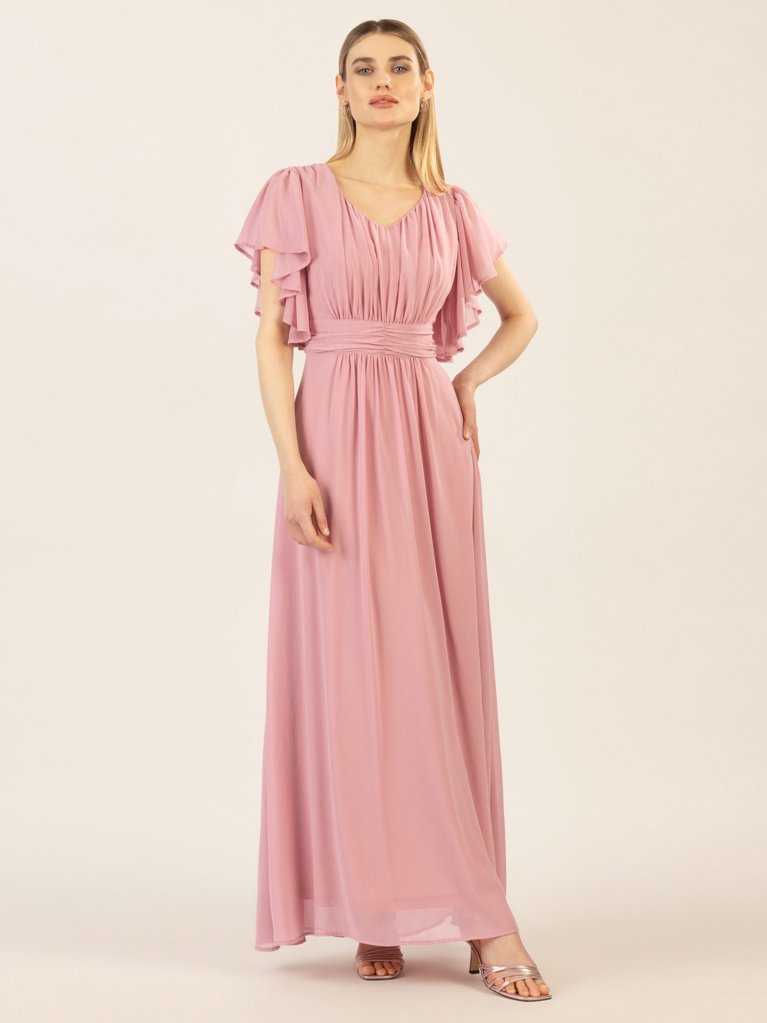 Apart Abendkleid aufwendig gearbeitet mit drappierten günstig online kaufen