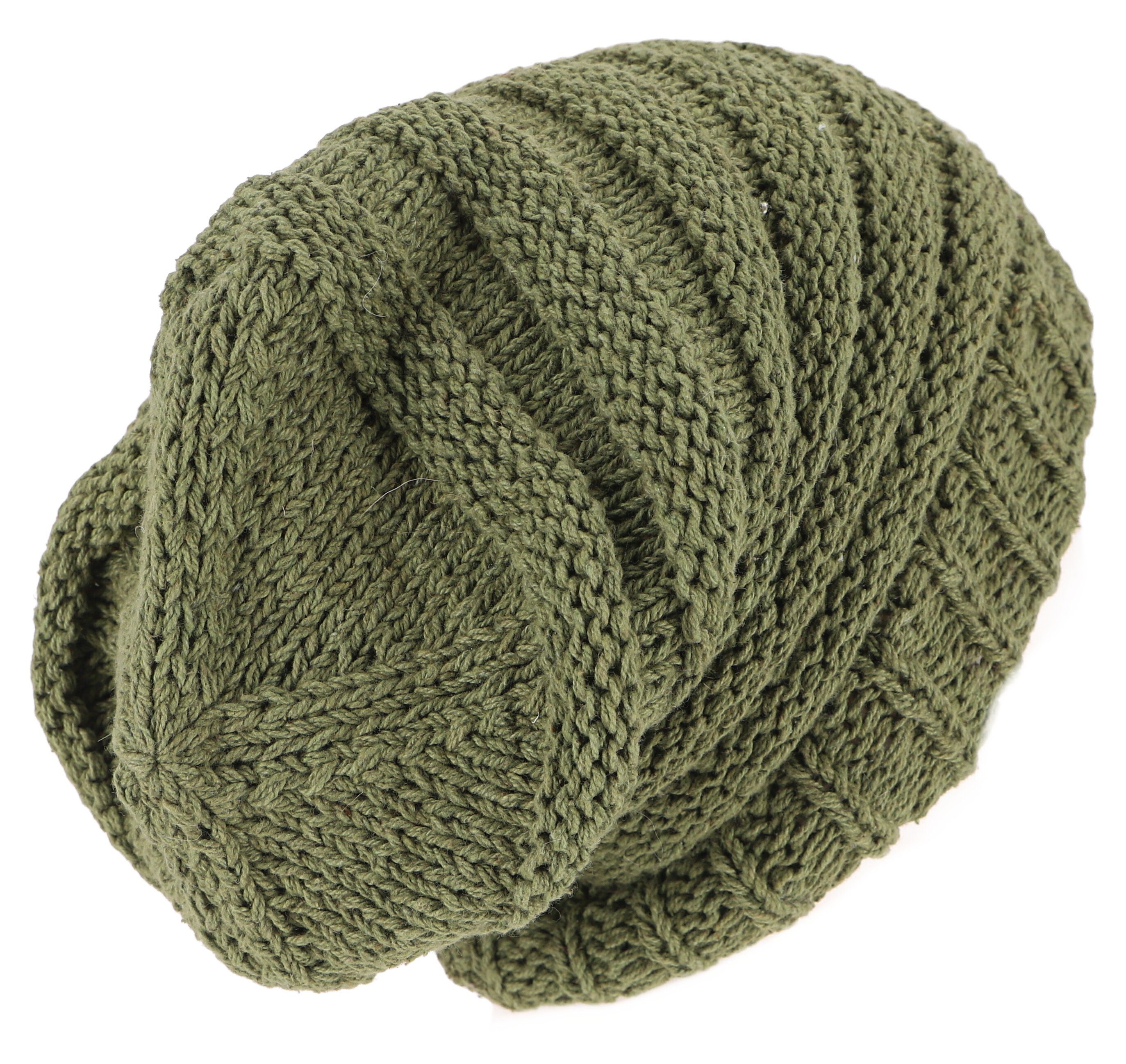 Guru-Shop Strickmütze Baumwoll Beanie, handgestrickte Dread günstig online kaufen