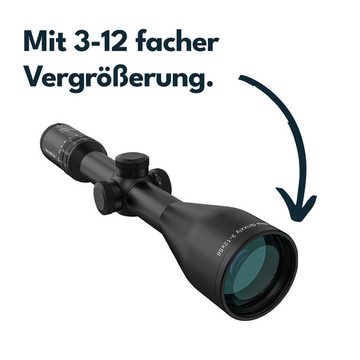 Vector Optics Vector Optics SCOM-42 Grizzly Pro 3-12x56 Fiber SFP Zielfernrohr (Ideal für Jagd, Sport und Airsoft)