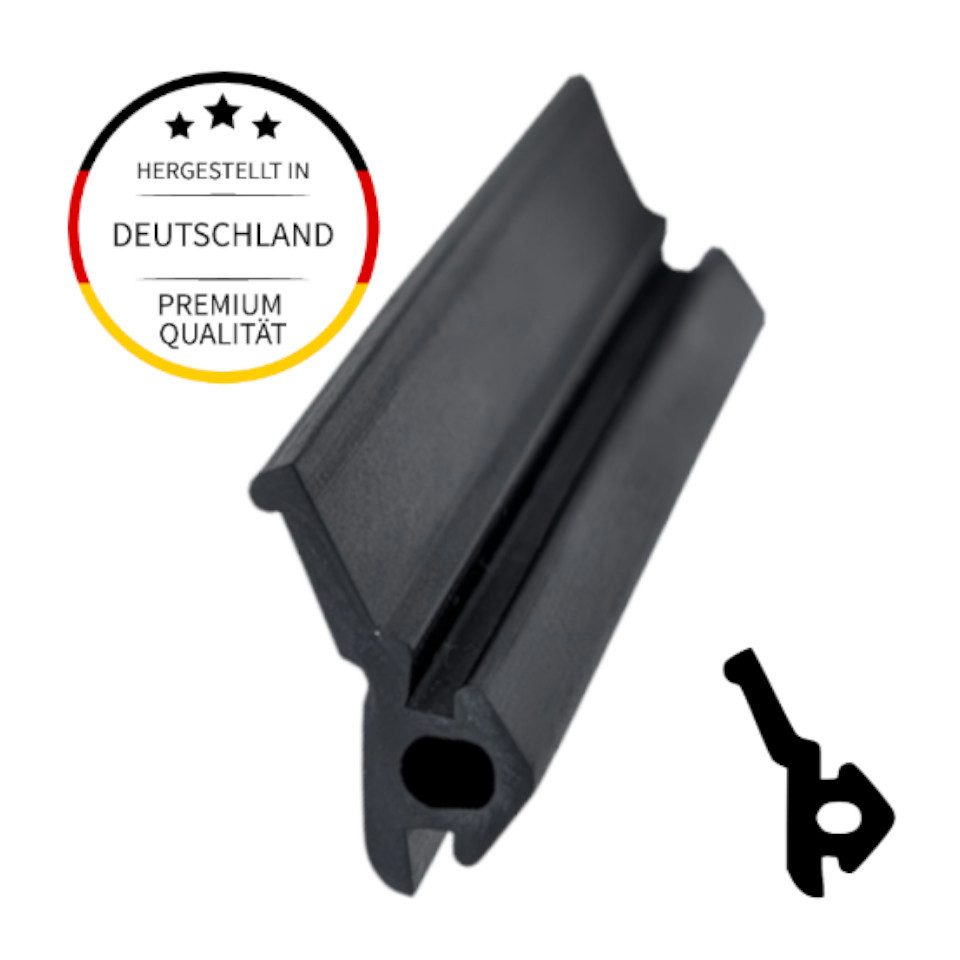 Einfach Dichtungen Dichtlippe Blendrahmendichtung I 5m I Farbe Schwarz
