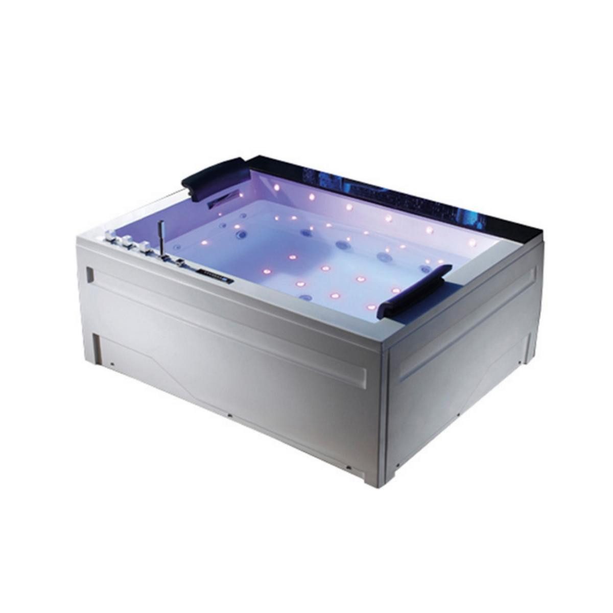 Duwilux Whirlpool-Badewanne SOFORT LIEFERBAR XL Whirlpool Jackson 190x150 Badewanne, (1-tlg), Vollausstattung