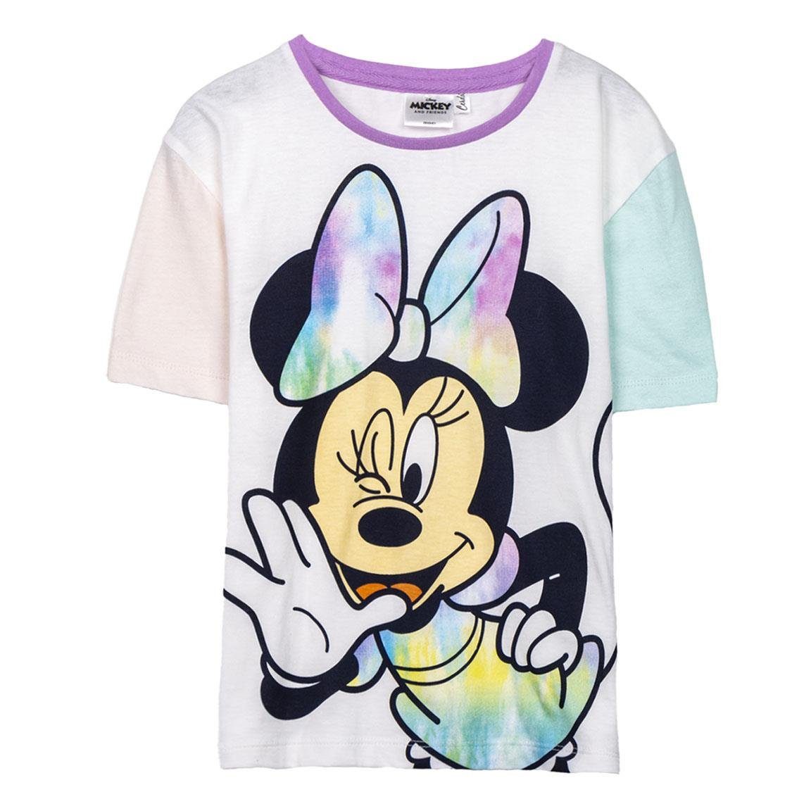 Disney Minnie Mouse T-Shirt Minnie Maus Mädchen Kurzarmshirt aus Baumwolle Gr. 98 - 122 cm