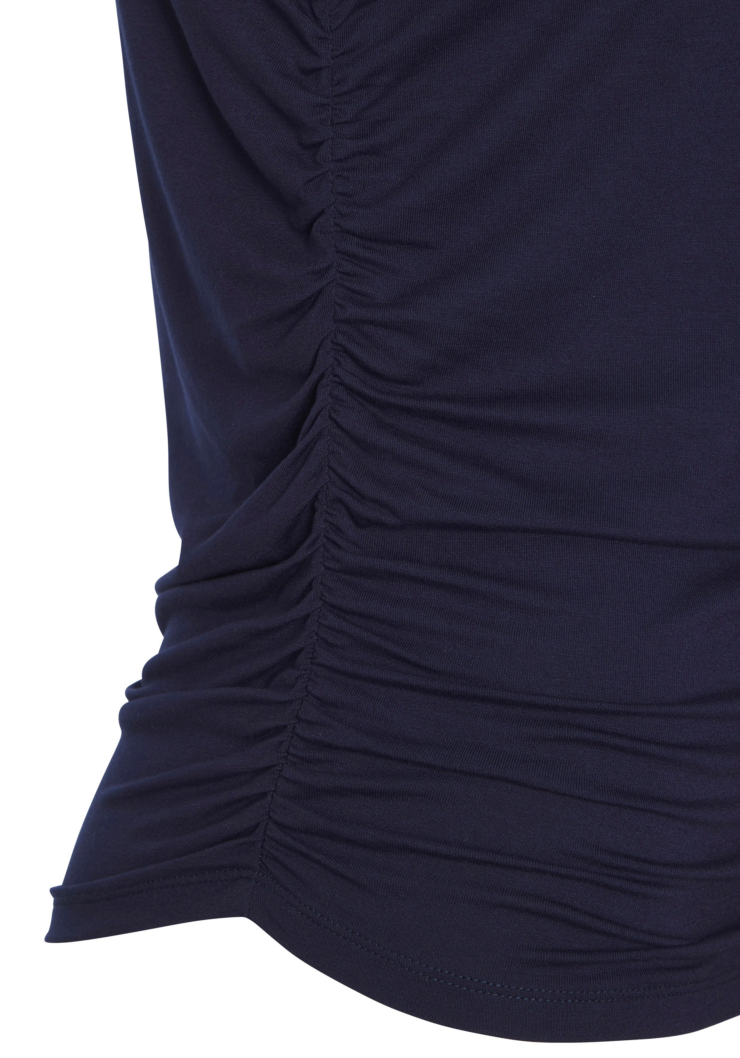 Vivance by Lascana T-Shirt mit seitlicher Raffung, Jerseyshirt, Basic – Bild 5 von 5