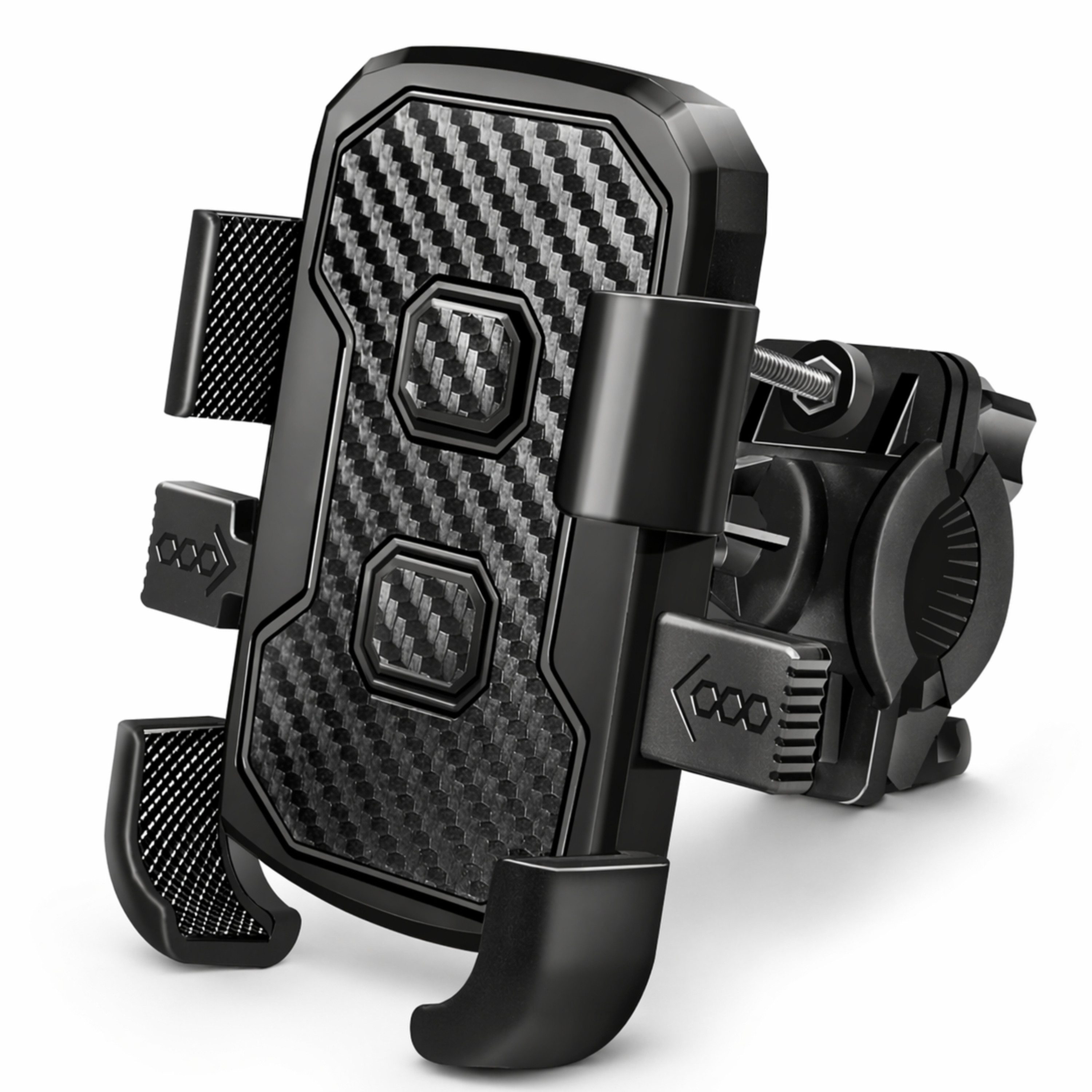 StellarLuma Handy-Halterung Handy Halterung Fahrrad E Bike E Scooter Smartphone Herren Damen, (bis 7 Zoll, 360° drehbare Halterung, stoßfest, Ein-Hand-Verriegelung, 4,6–7 Zoll)