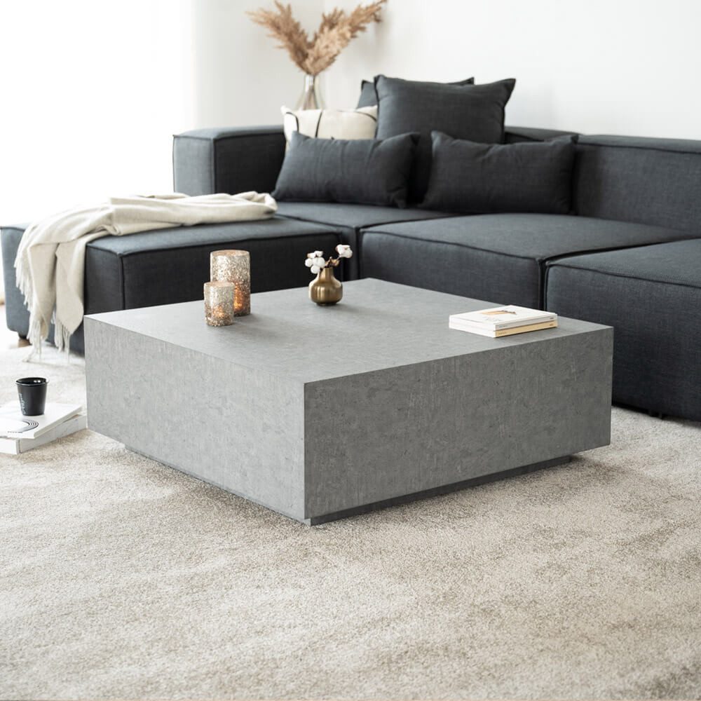 HOME DELUXE Couchtisch Marmor AMIRI XL - 95 x 35 x 95 cm günstig online kaufen