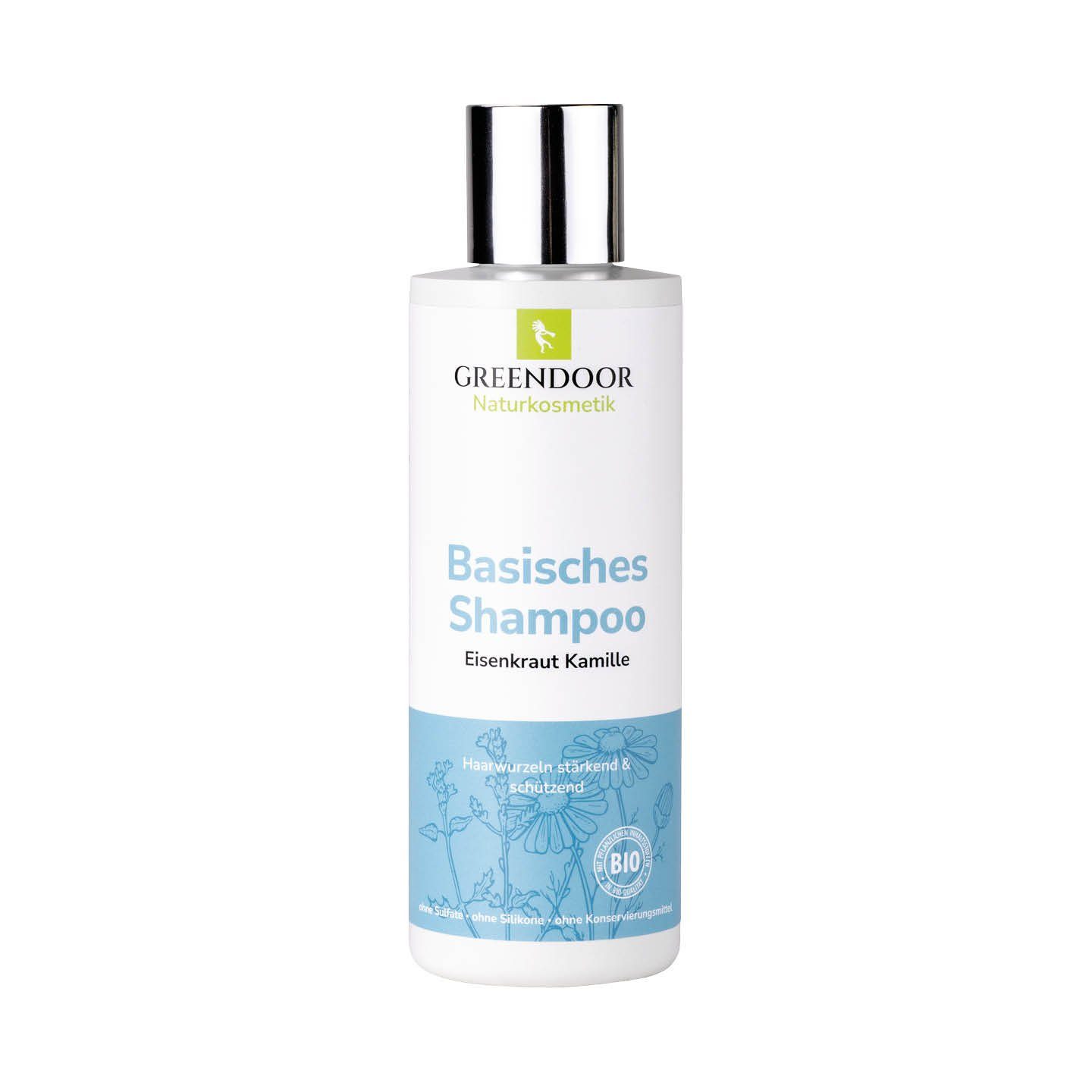 GREENDOOR Duschgel Basisches Shampoo Eisenkraut Kamille