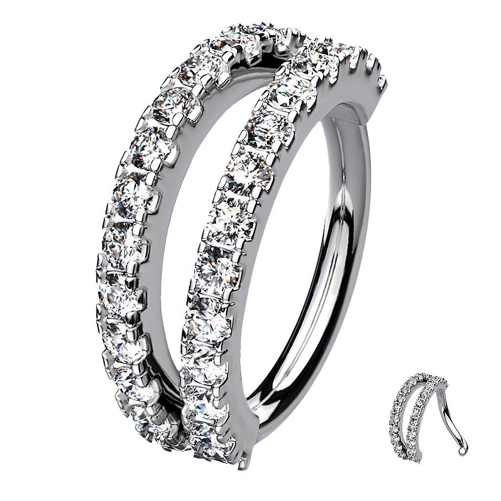 Taffstyle Nasenpiercing Piercing Continuous Knorpel Doppel günstig online kaufen