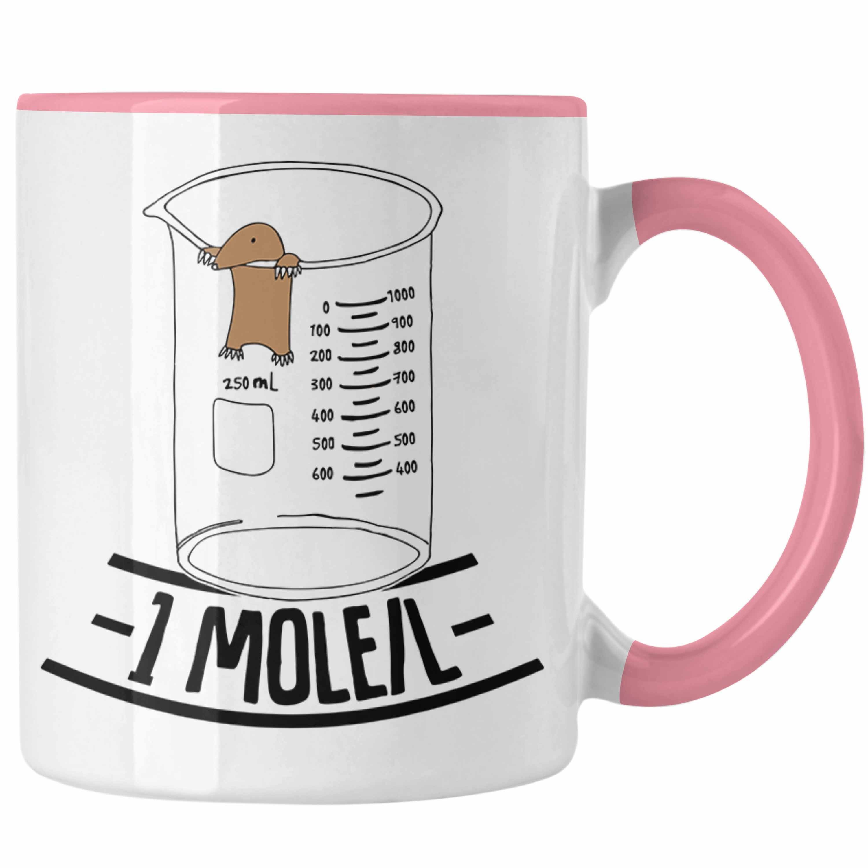 Trendation Tasse Chemiker Tasse Lustiger Maulwurf Mole Per Liter Chemie Avogadro's Chem Rosa | Teetassen