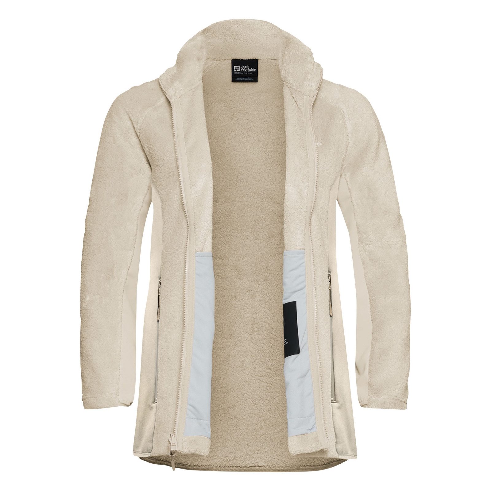 Jack Wolfskin Fleecejacke Rotwand FZ W mit seitlichen Stretch-Fleece-Einsät günstig online kaufen