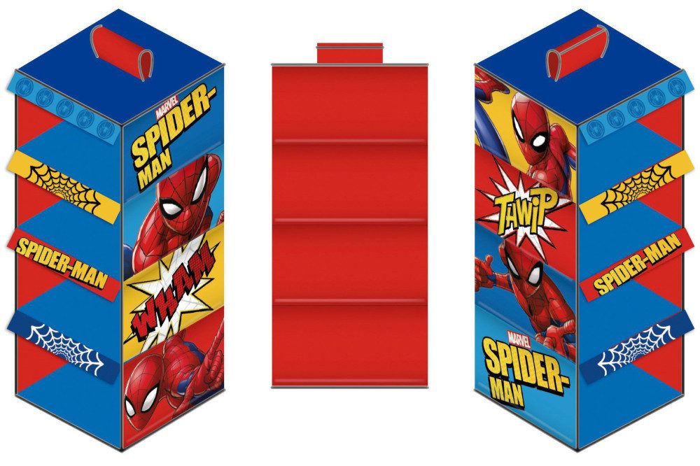 Disney Aufbewahrungsbox Spiderman 4-teiliger hängender Schrank-Organizer günstig online kaufen