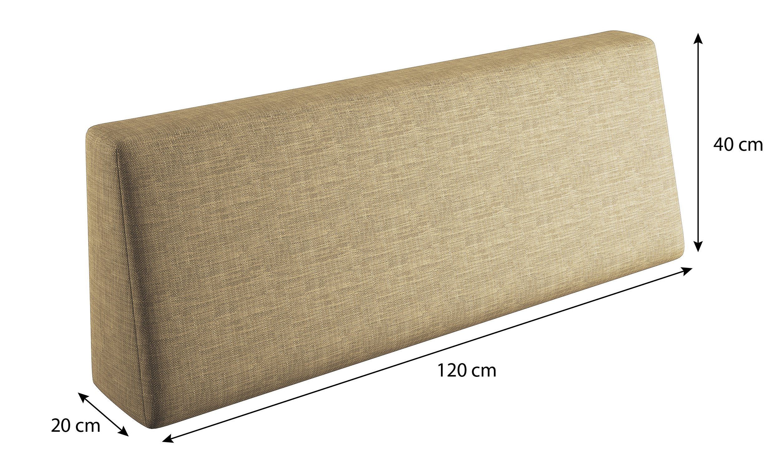 sunnypillow Rückenkissen Palettenkissen mit abnehmbarem Bezug günstig online kaufen