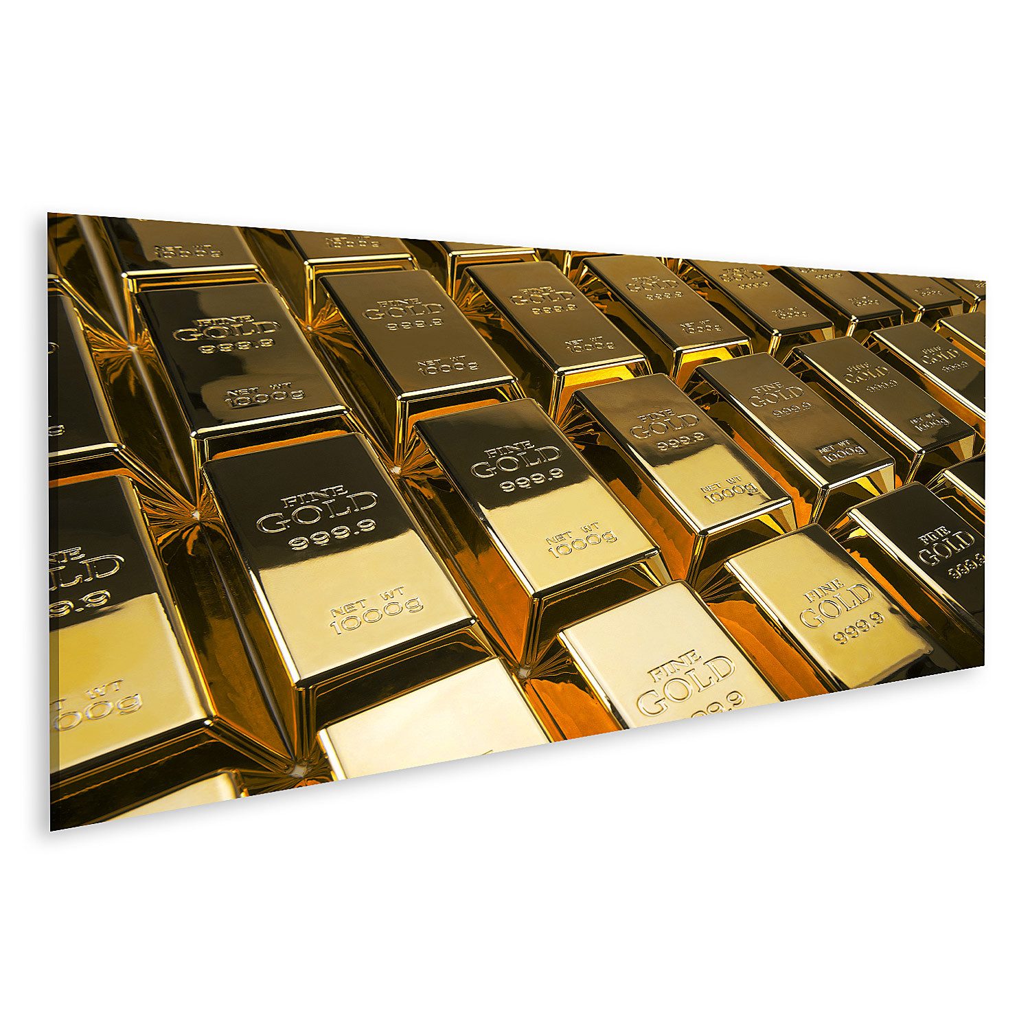 Leinwandbild Goldbarren Finanzkonzept Studioaufnahmen Bilder