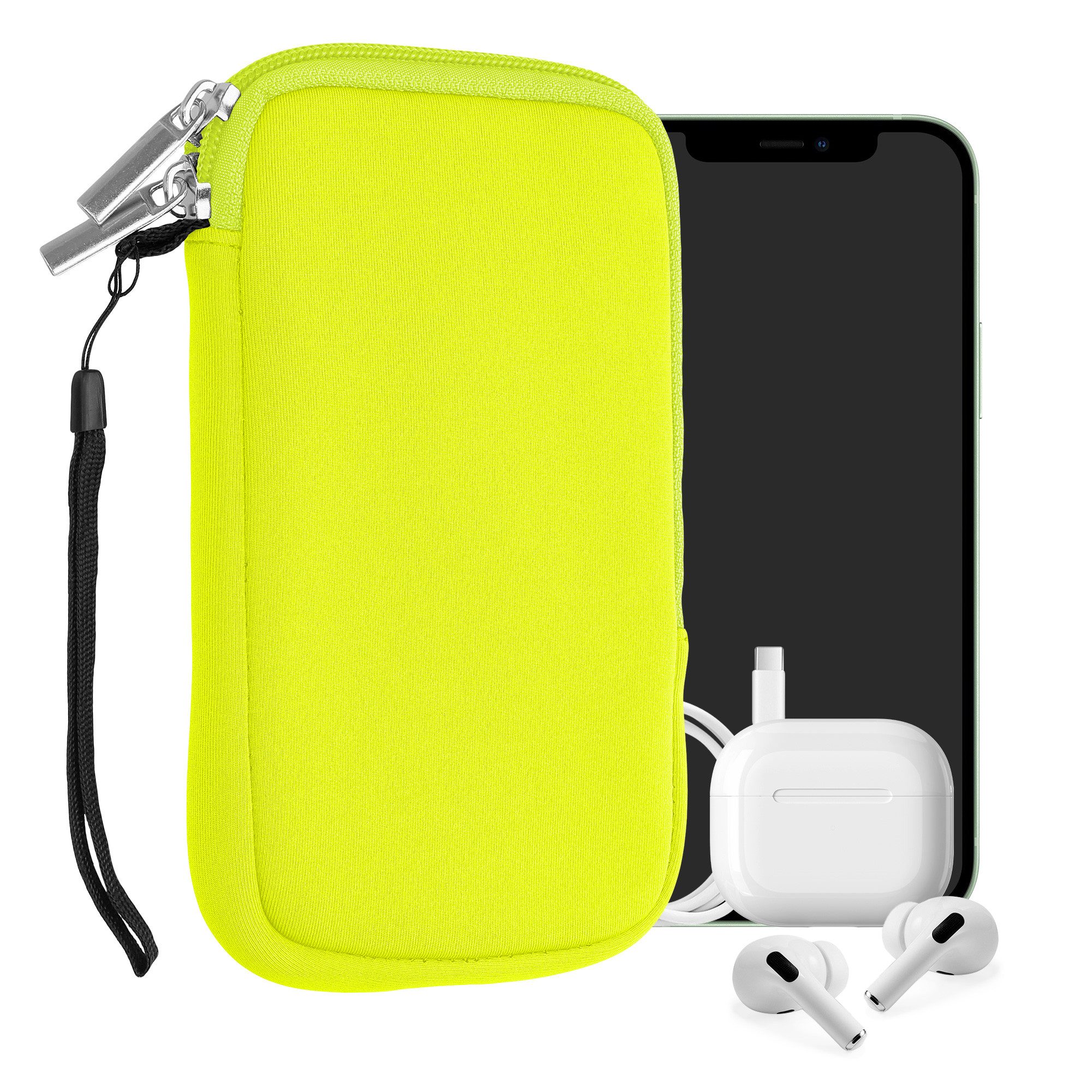kwmobile Handytasche Handytasche für Smartphones L - 6,5" (1-tlg), Neopren Handy Hülle - Handy Tasche Sleeve Pouch