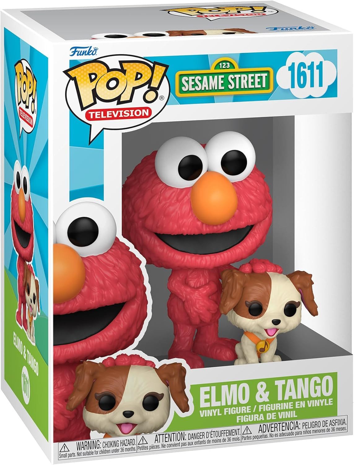 Funko Actionfigur Sesamstraße POP! TV Vinyl Figur Elmo & Tango 9 cm, (1-tlg), niedliche Vinylfigur