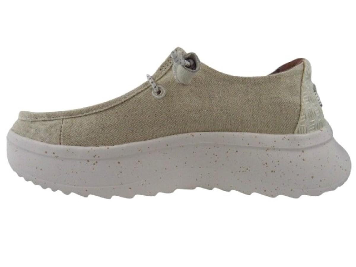 Hey Dude Wendy Peak chambray cream Slipper
