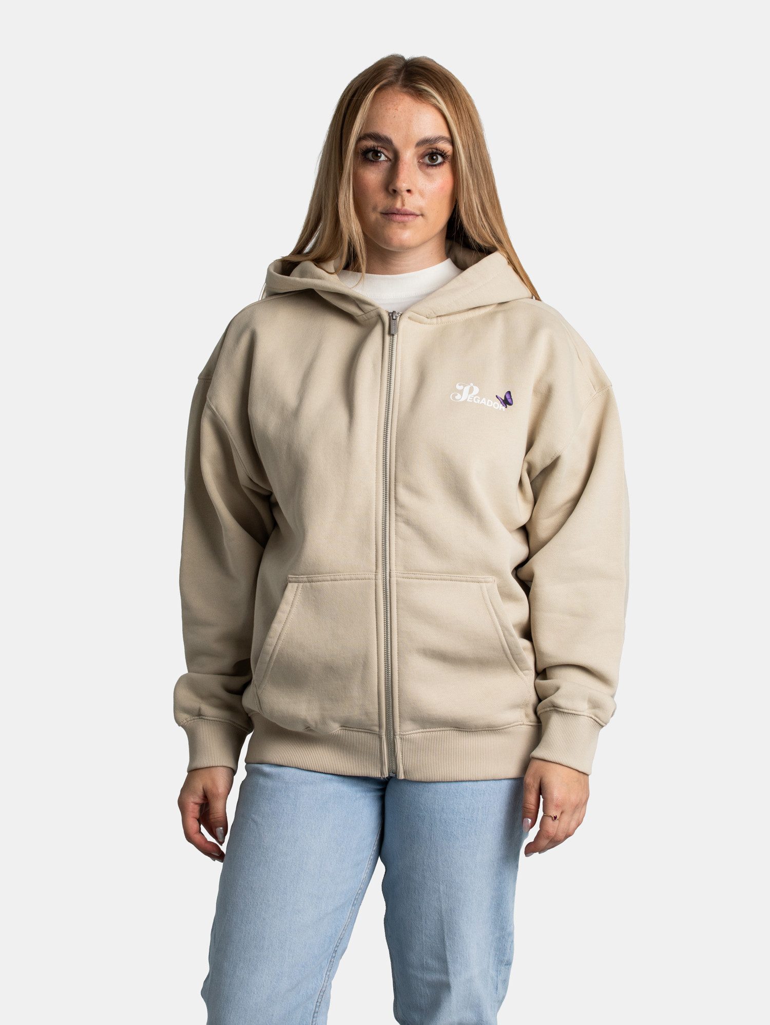 PEGADOR Kapuzensweatjacke Pegador Noria Oversized Sweatjacke
