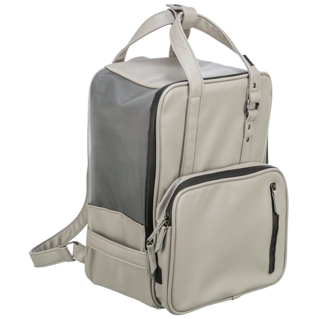 TRIXIE Tiertransporttasche Rucksack CityStyle - hellgrau - 30 × 20 × 40 cm