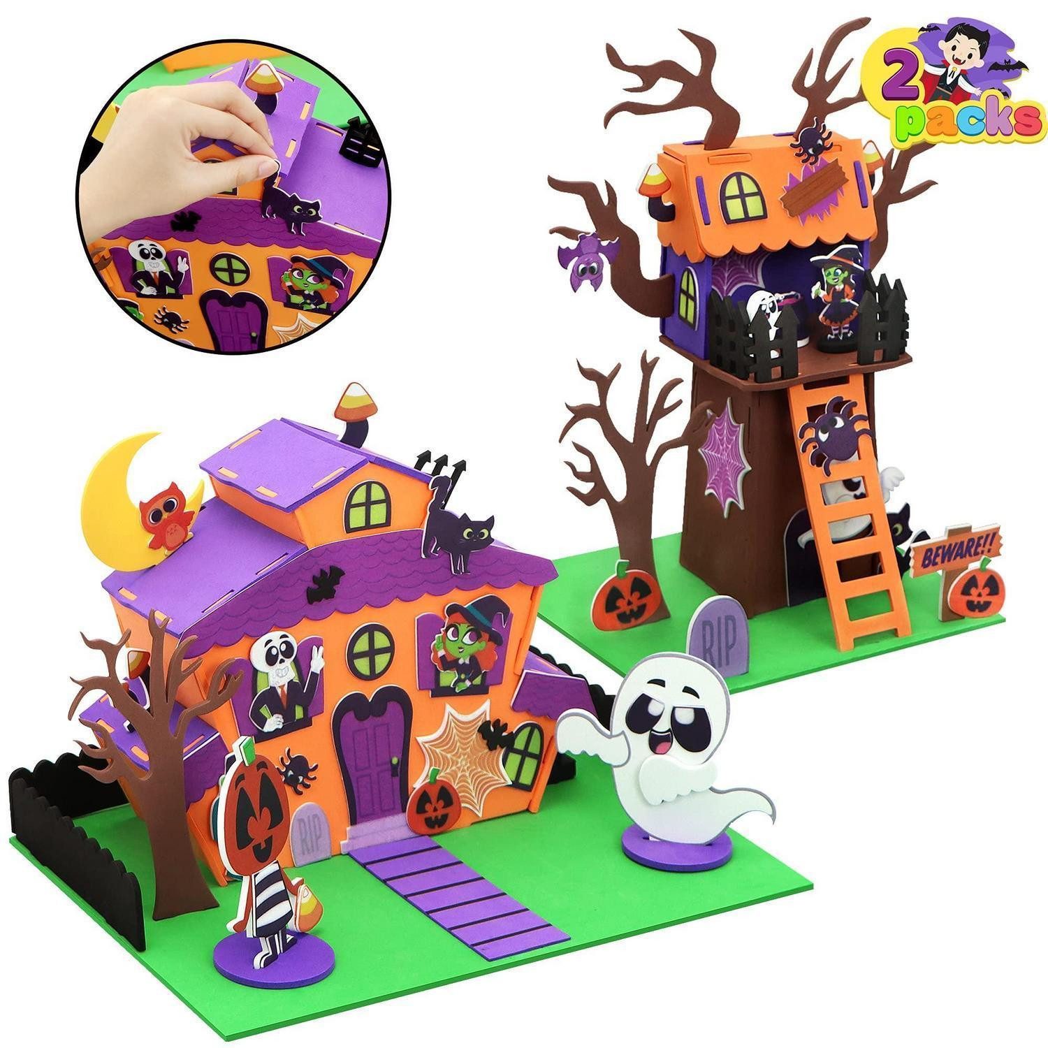 LuxusKollektion Kreativset Halloween Bastelset Spukhaus Baumhaus 2er Set
