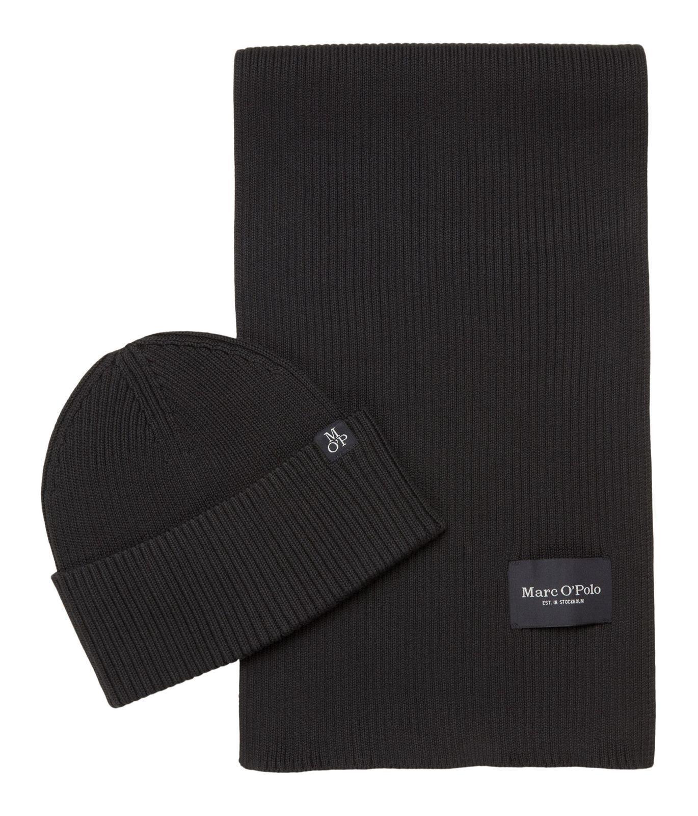 Marc O'Polo Strickmütze Knitted Hat And Scarf Set (Set, 2-St)