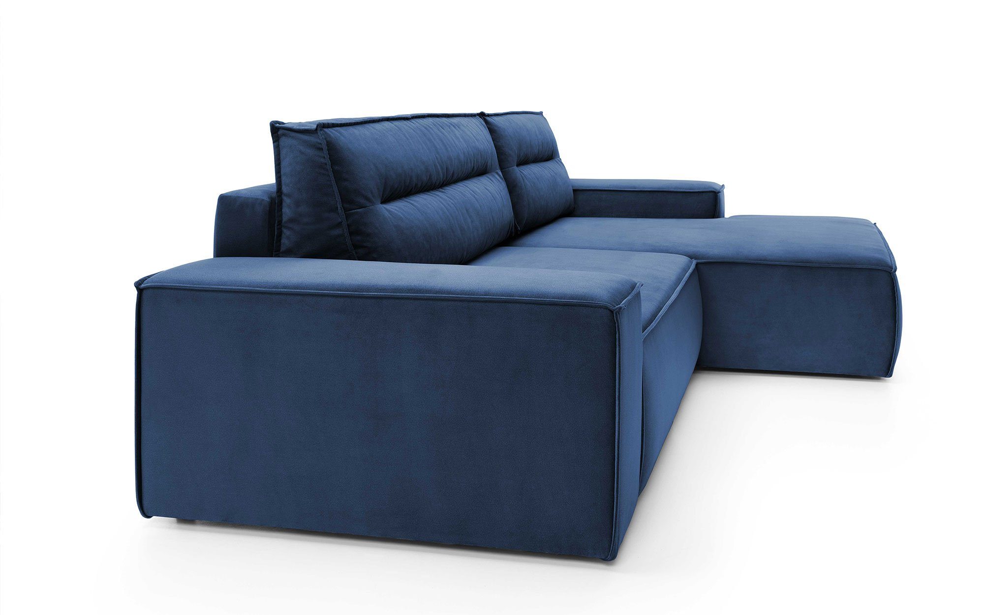 Sofa inkl. Baidani Sofa Aufbau Schlaffunktion, mit Designer Blau Chloe