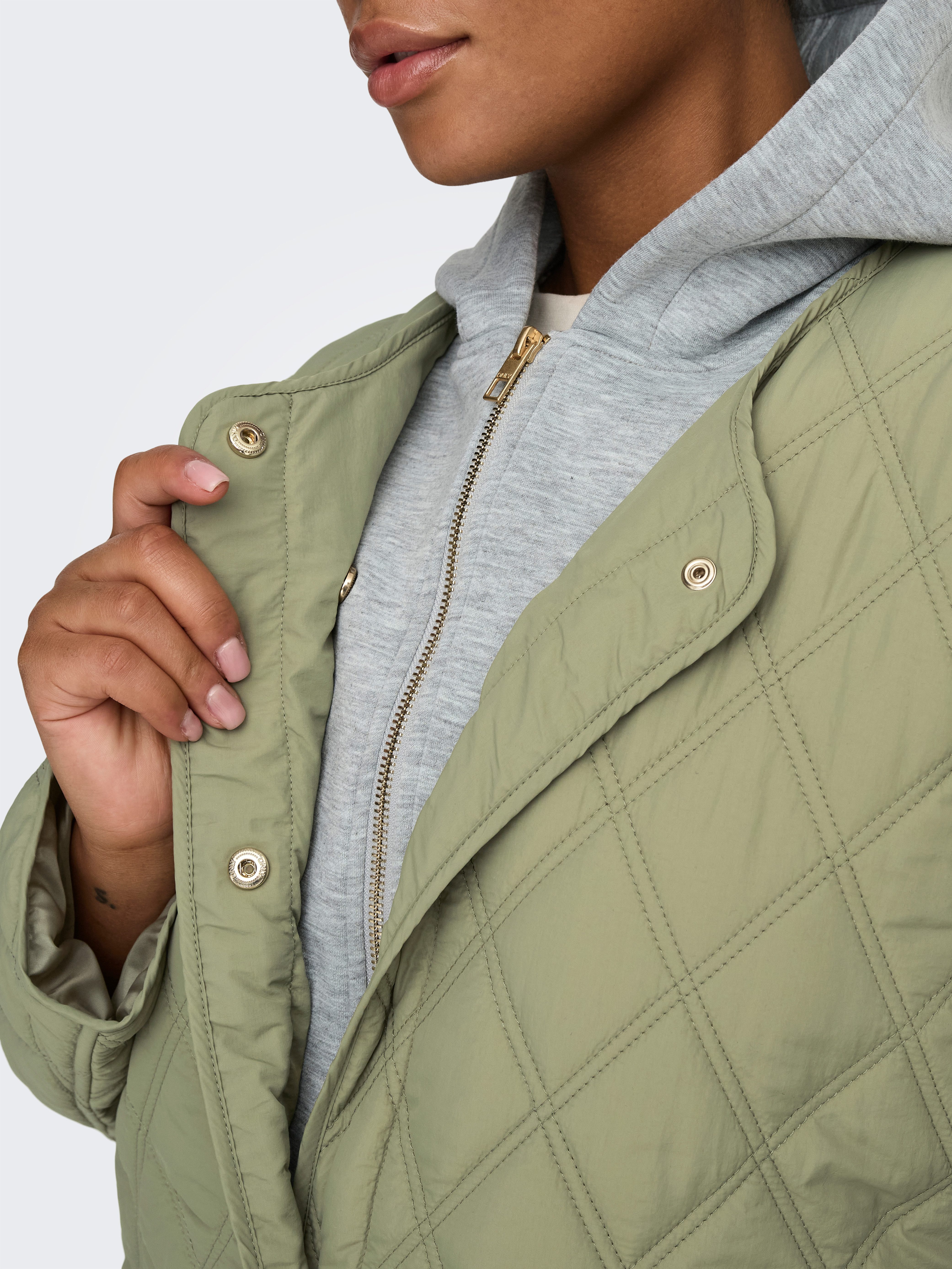 ONLY CARMAKOMA Steppjacke CARRISSO LIFE HOOD QUILT JACKET OTW