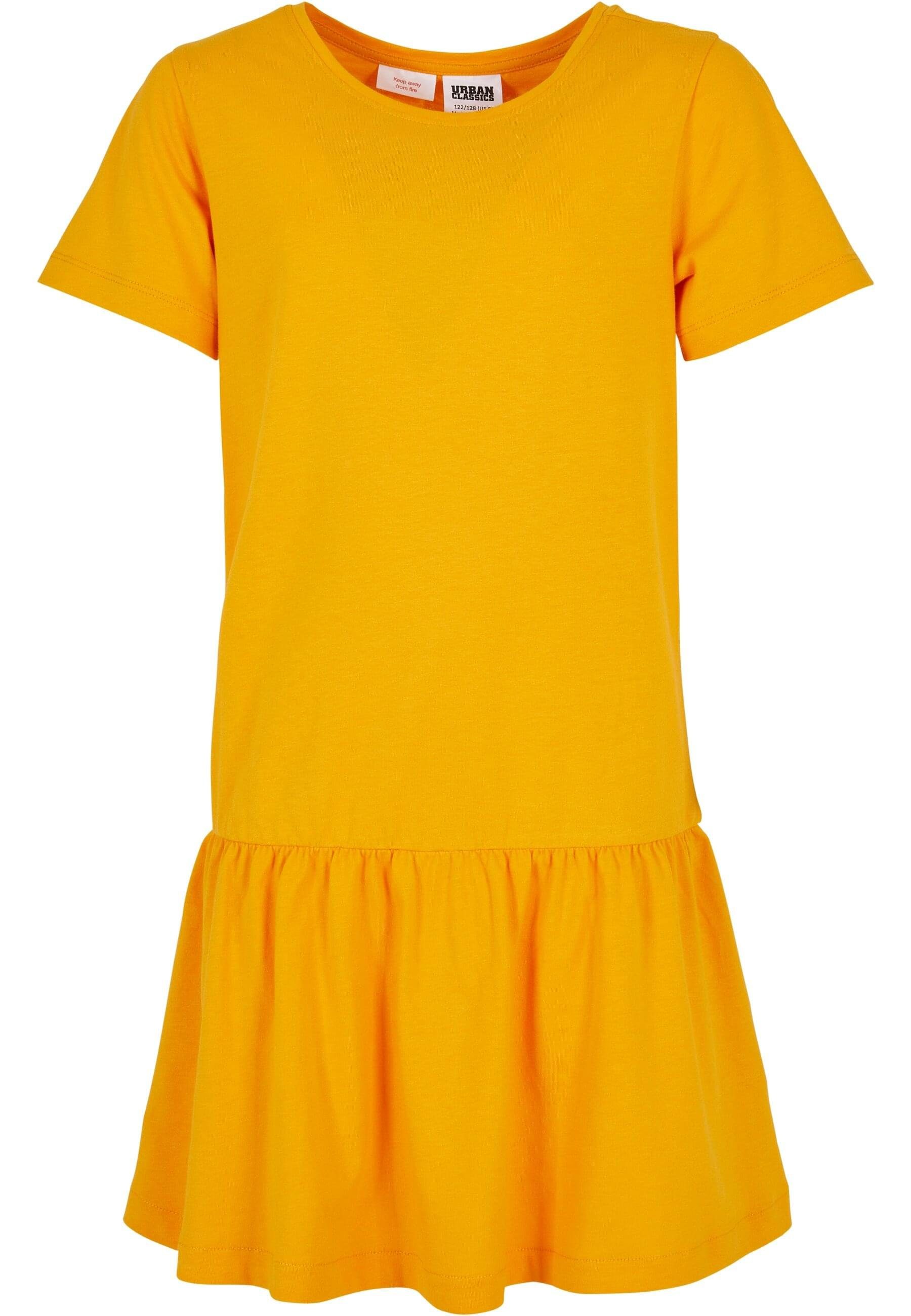 URBAN CLASSICS Jerseykleid Girls (1-tlg) Valance Dress magicmango Damen Tee