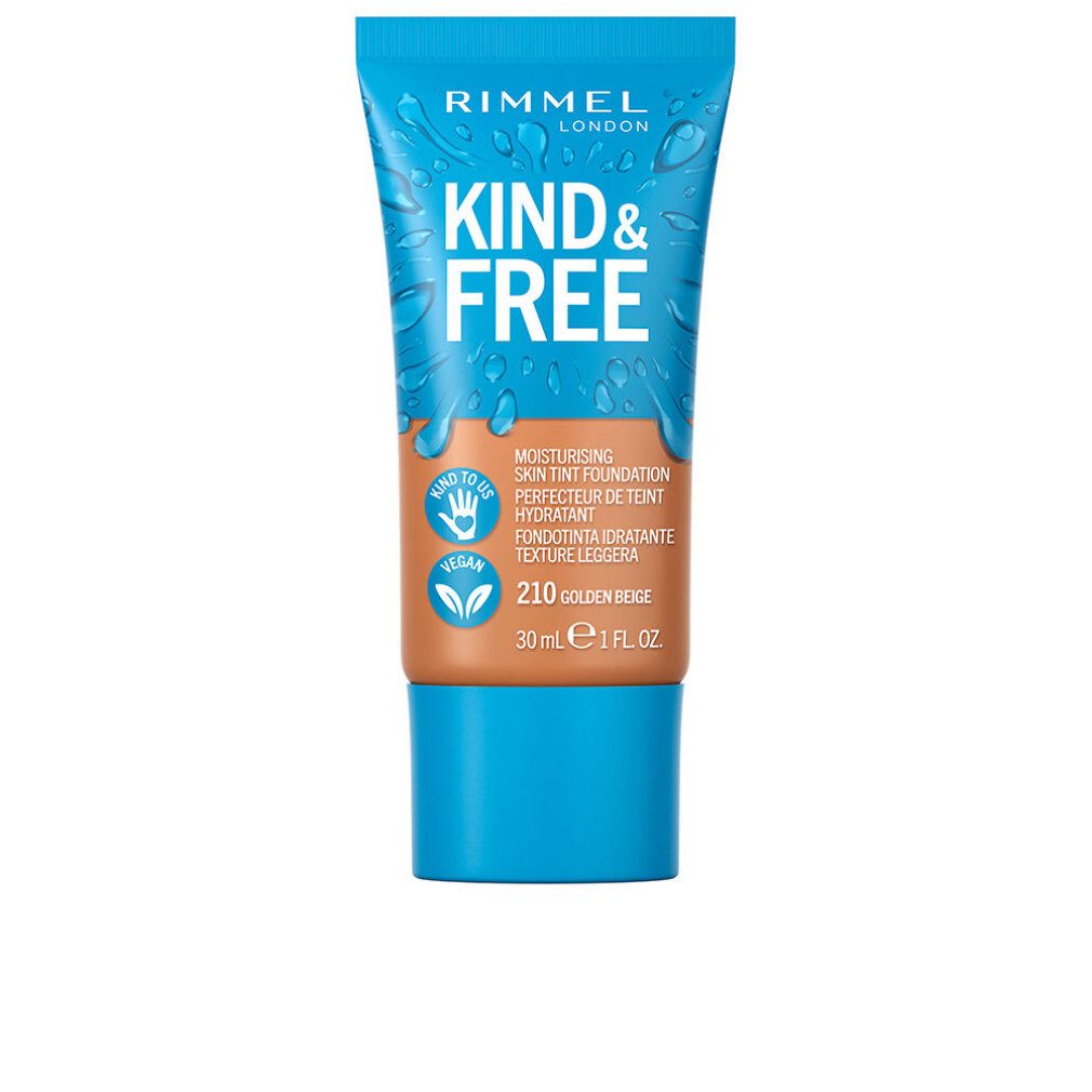 Rimmel London Foundation Kind y Free Tint Foundation 210-Golden Beige