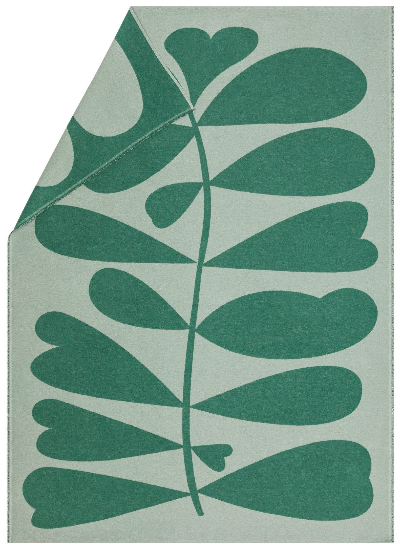 Wohndecke Luca 'Pflanze' 140 x 200 cm, DAVID FUSSENEGGER