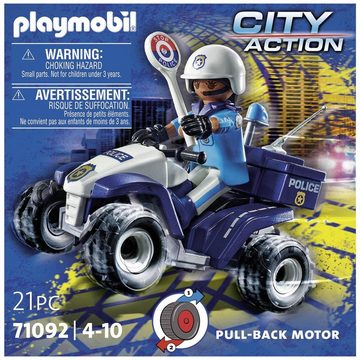 Playmobil® Konstruktions-Spielset Polizei-Speed Quad